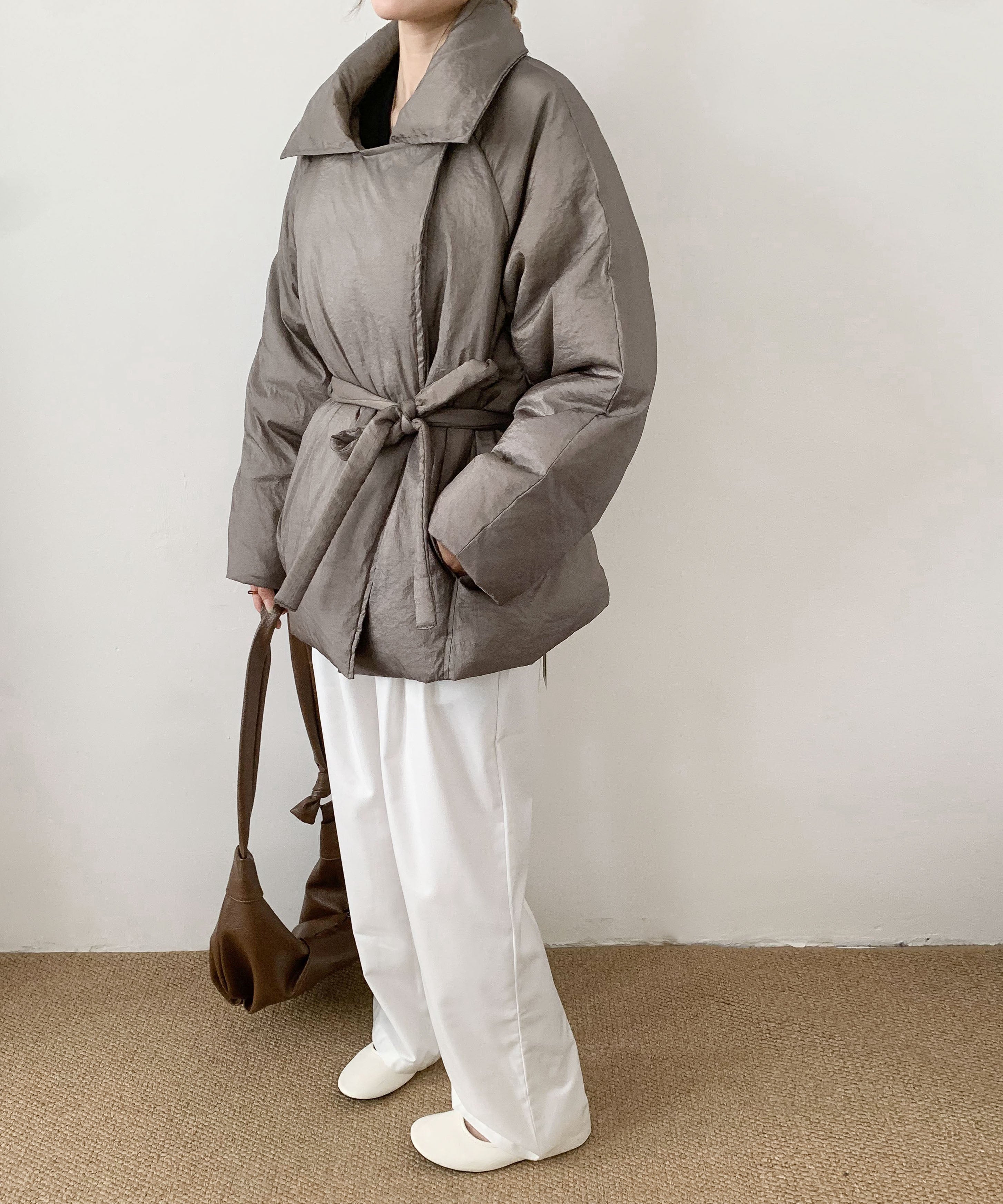 ディケイドクラシック DECADE CLASSIC DECADE CLASSIC 切り替えショート丈ダウンジャケット (グレー) グレー