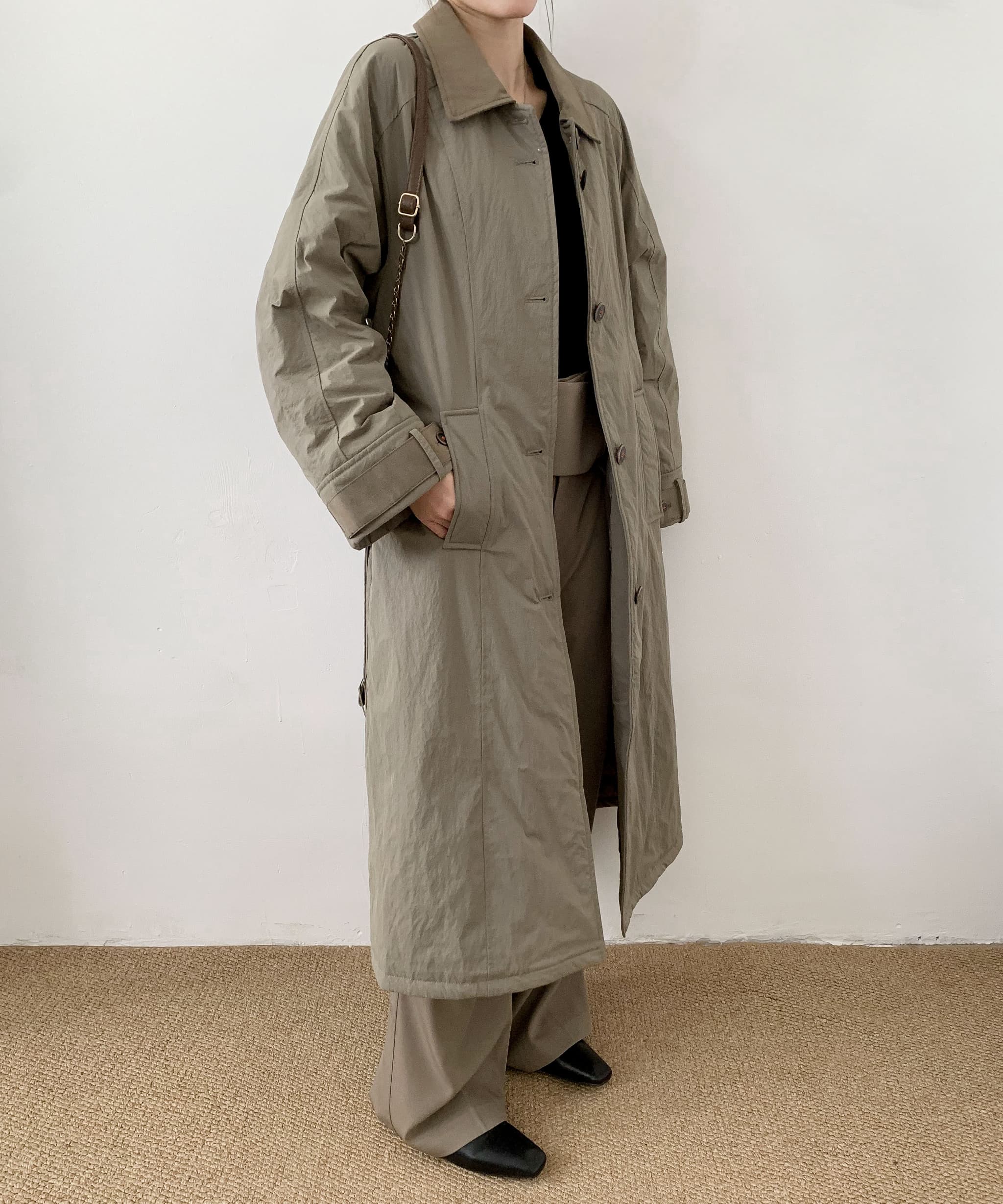 ディケイドクラシック DECADE CLASSIC DECADE CLASSIC 襟切り替えロングダウンジャケット (グレー) グレー