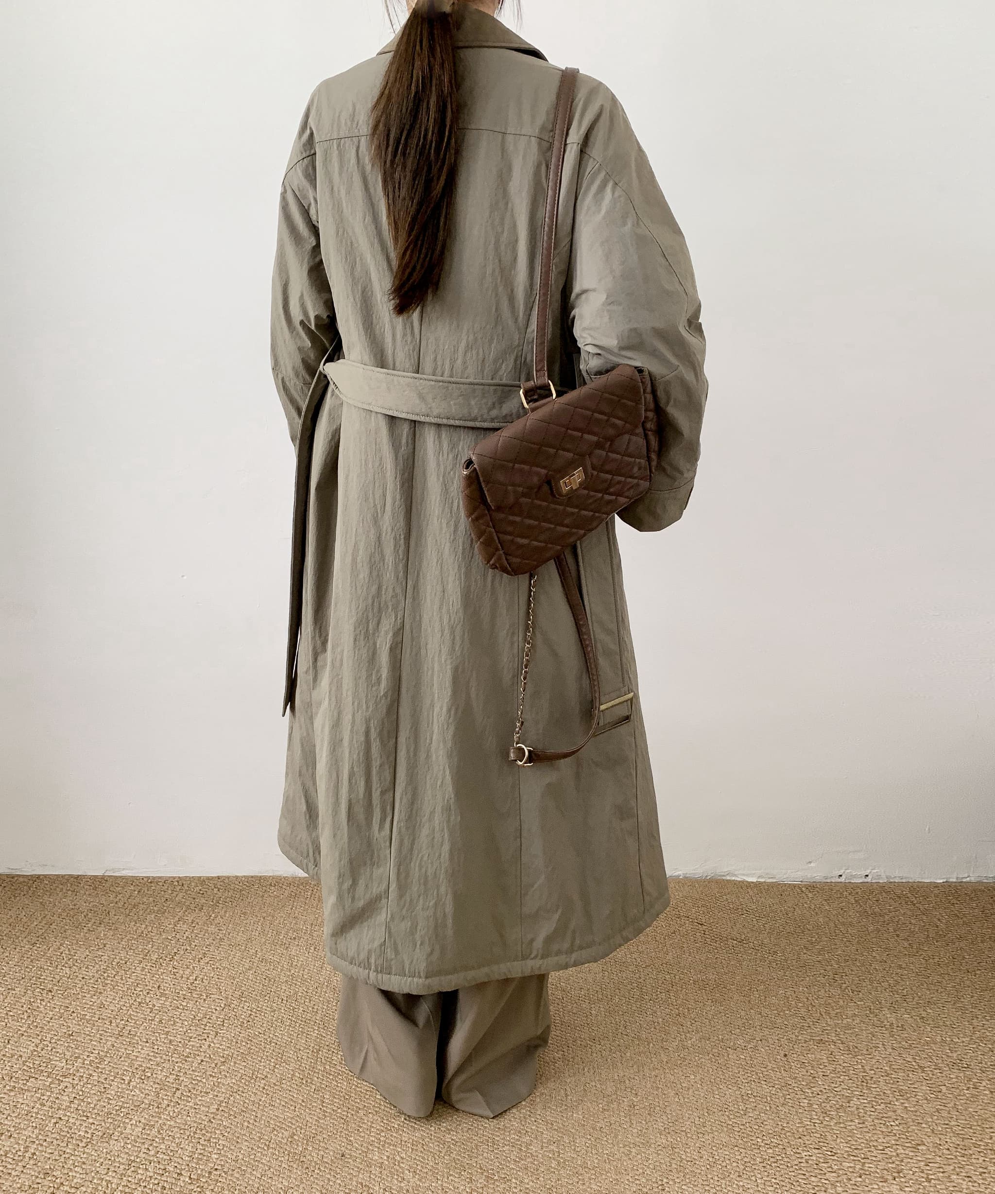 ディケイドクラシック DECADE CLASSIC DECADE CLASSIC 襟切り替えロングダウンジャケット (グレー) グレー