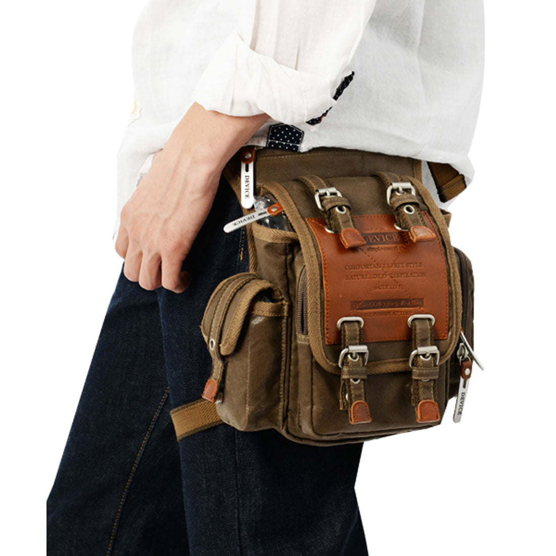 ディバイス DEVICE Work レッグポーチ,カーキ