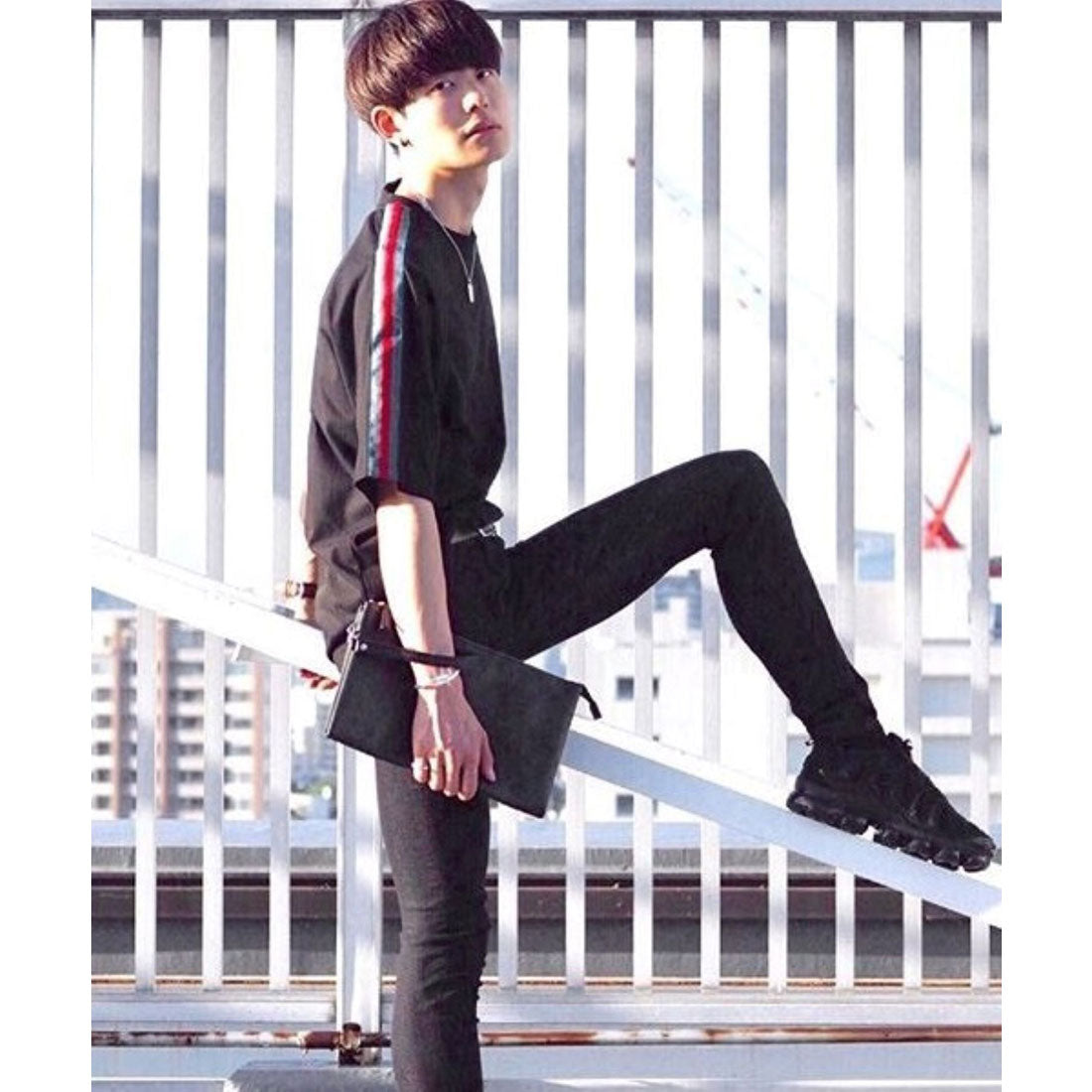 ディバイス DEVICE Control シンプル合皮クラッチバッグ (ブラック) ブラック