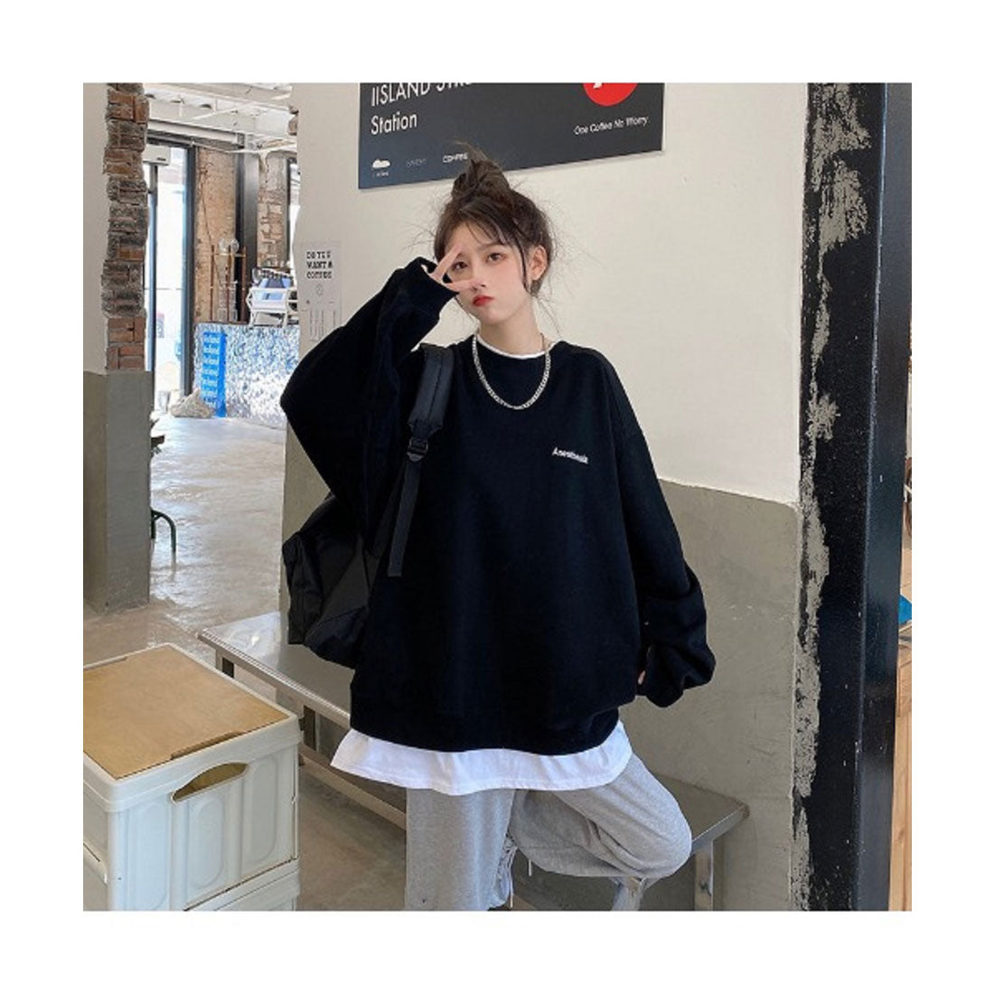 デバイス DEVICE ストリートデザイン スウェット トレーナー