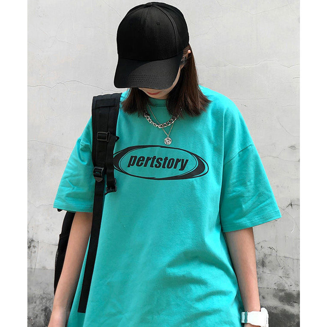 デバイス DEVICE ストリート風 ルーズスタイル 半袖Tシャツ,TU