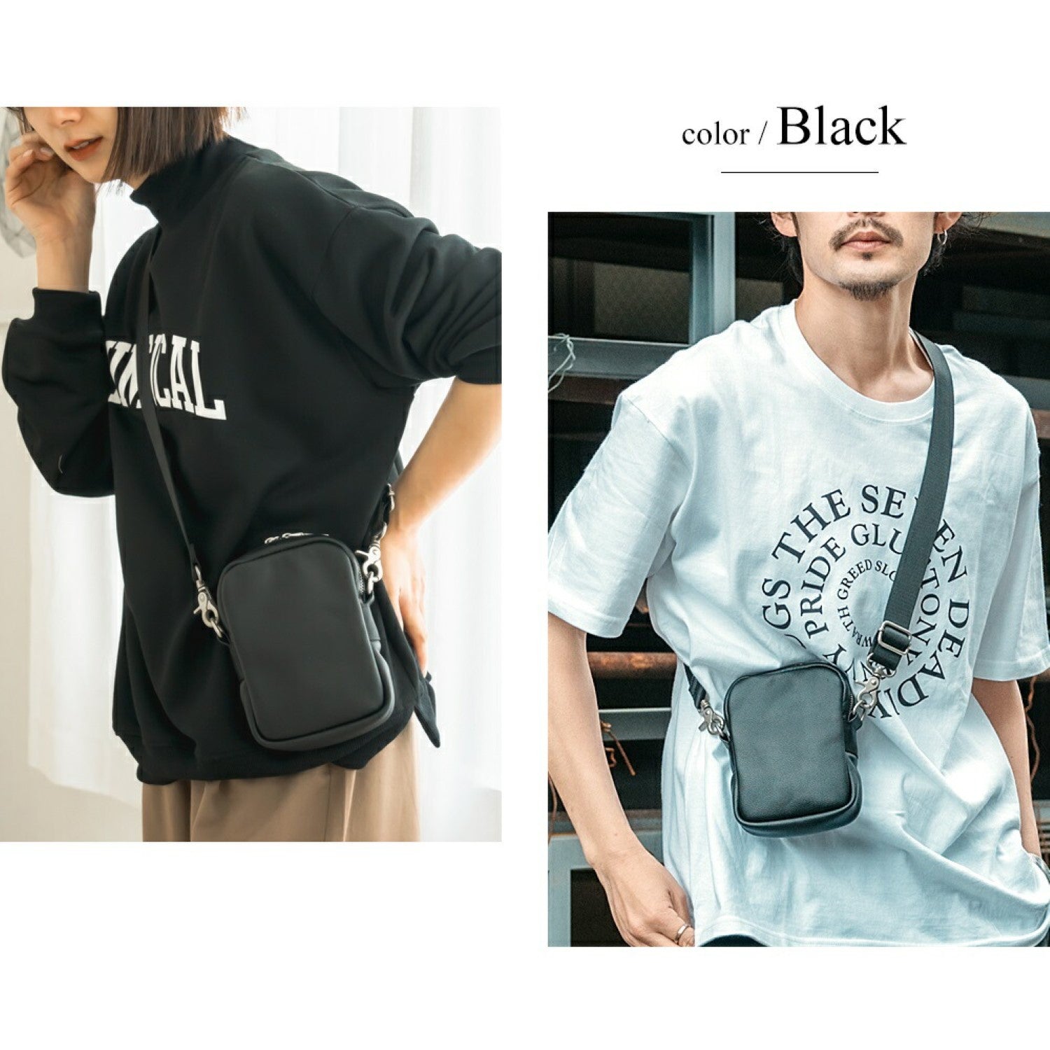 デバイスプラス DEVICE+ 本革カウレザー ミニショルダーバッグ