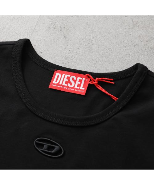 ディーゼル DIESEL DIESEL Tシャツ T-ANGIE OD A19912 0AFAA オーバルD 刺繍 (9XX/ブラック) 9XX/ブラック