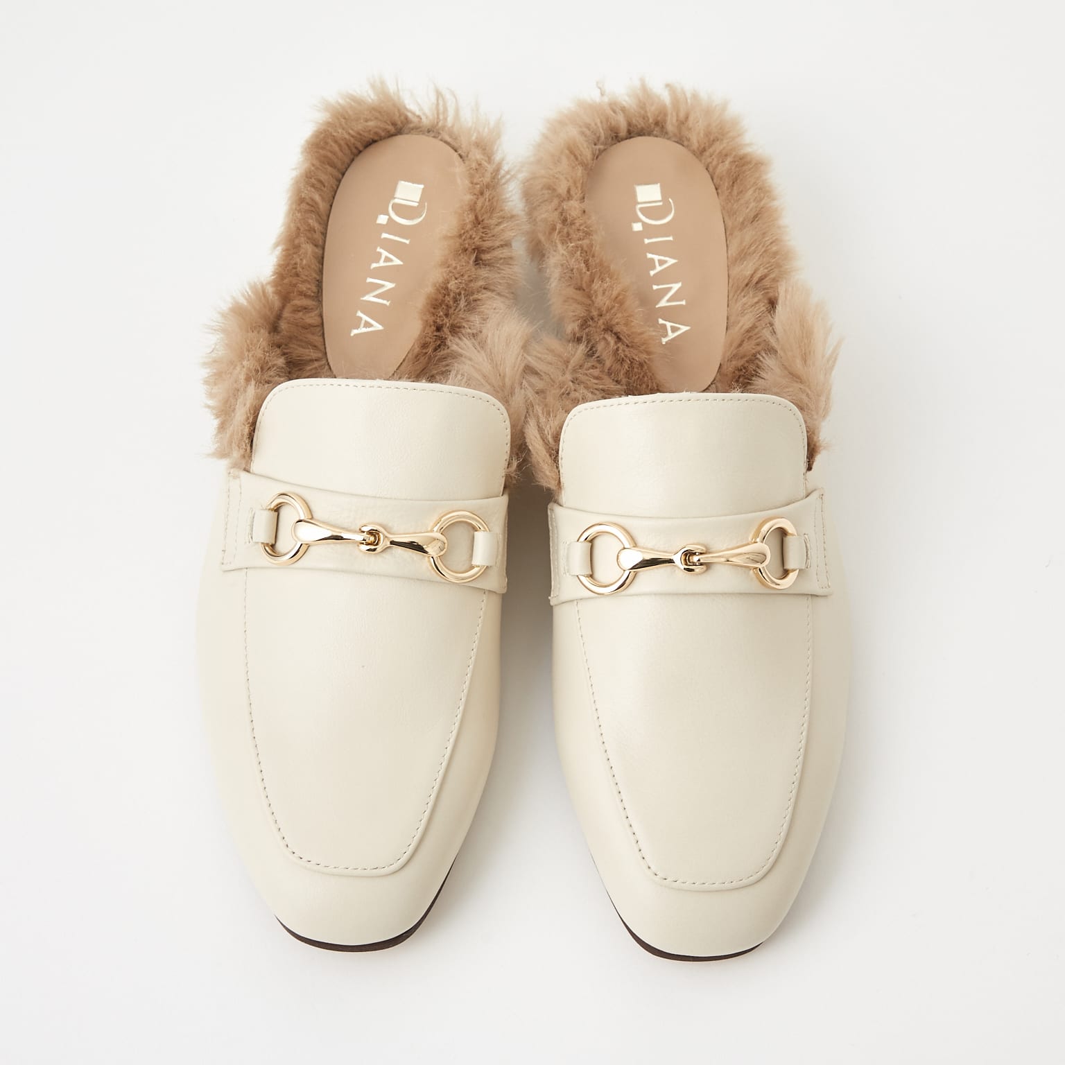 ダイアナ DIANA マニッシュローファー (アイボリーカーフ) アイボリーカーフ