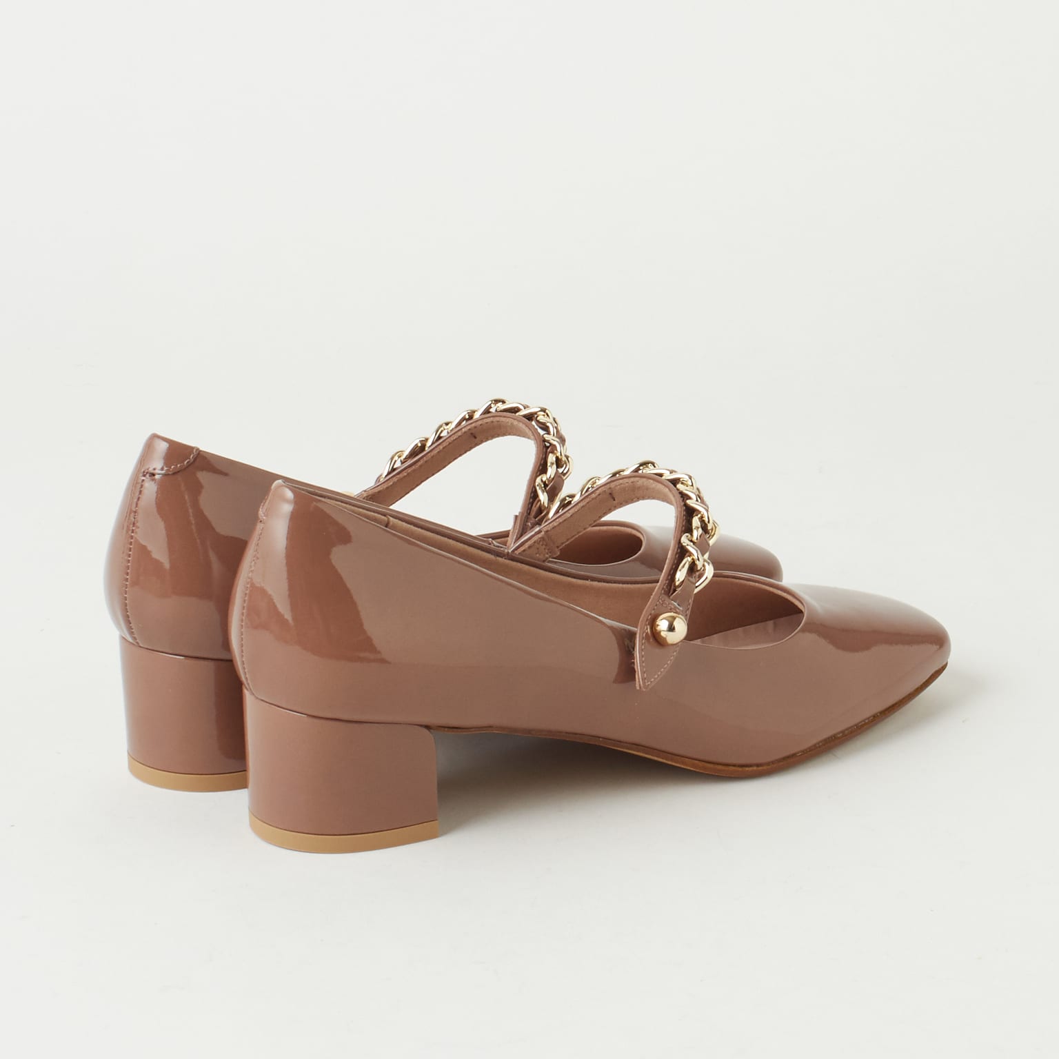 ダイアナ DIANA ストラップ付きパンプス (ピンクエナメル) ピンクエナメル