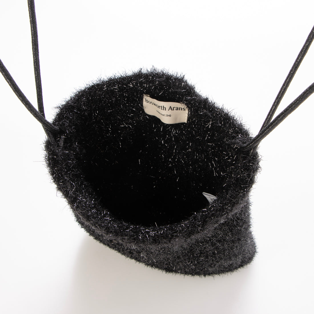 ドゥ アルシーヴ DOUX ARCHIVES 【Bosworth Arans】Gritter feather purse (BLK) BLK