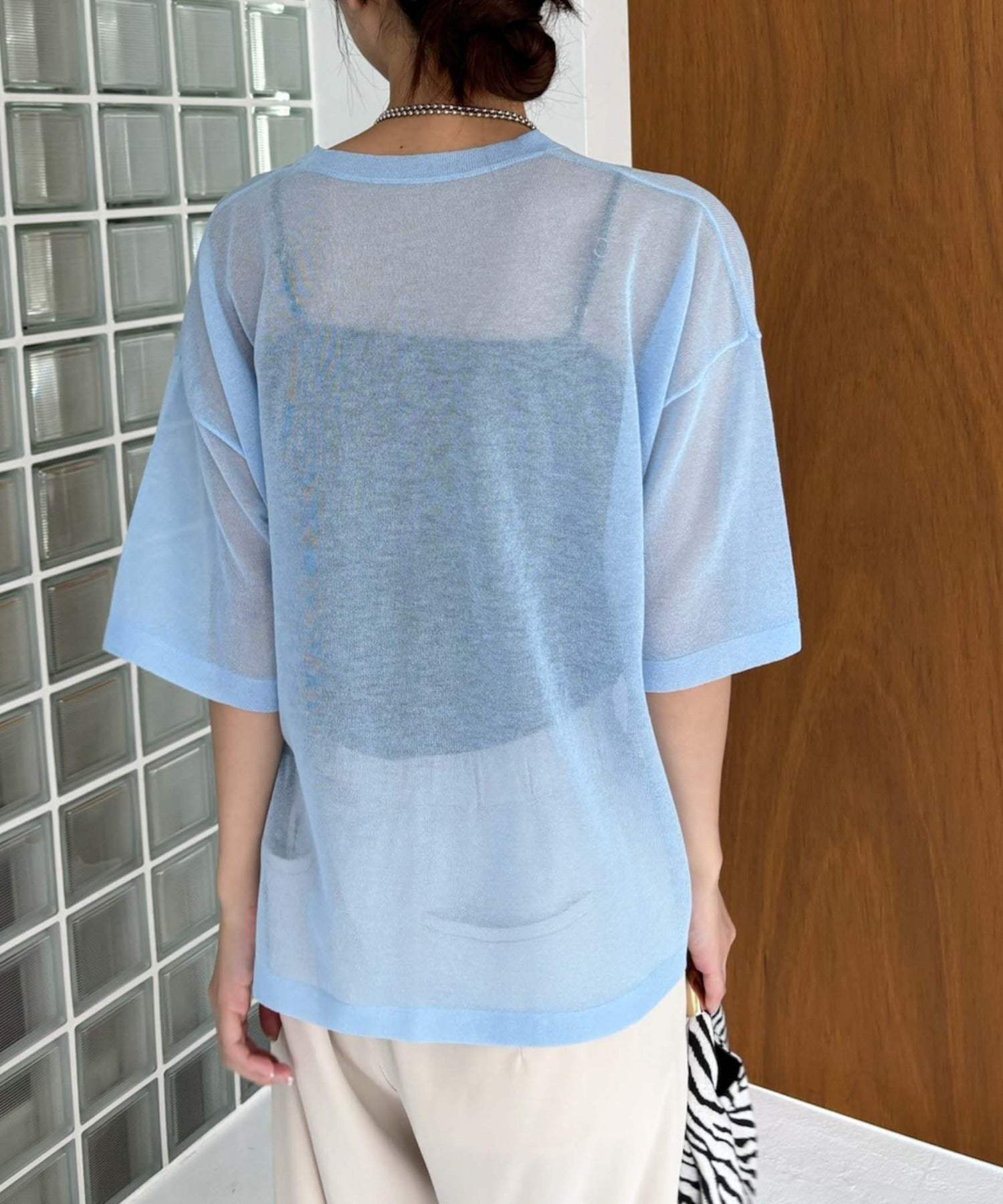 ドゥ archives DOUX ARCHIVES 透膚針織T恤