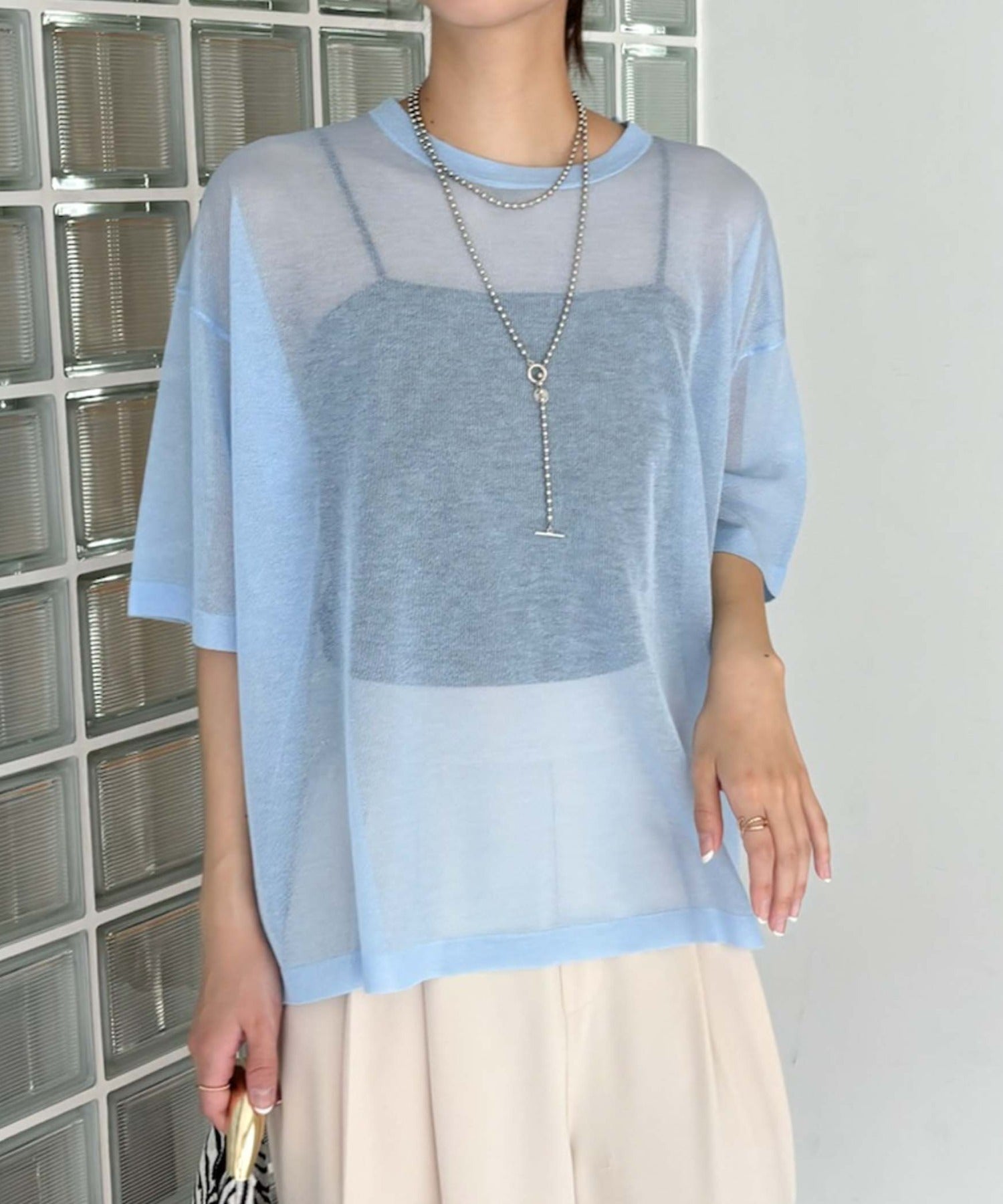 ドゥ archives DOUX ARCHIVES 透膚針織T恤