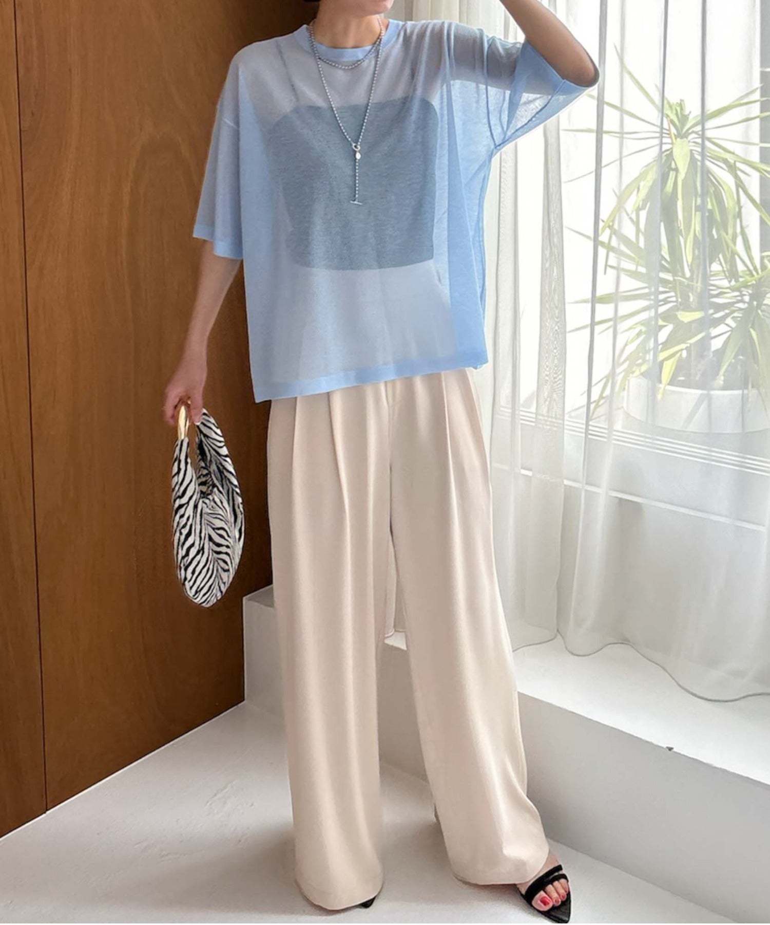 ドゥ archives DOUX ARCHIVES 透膚針織T恤