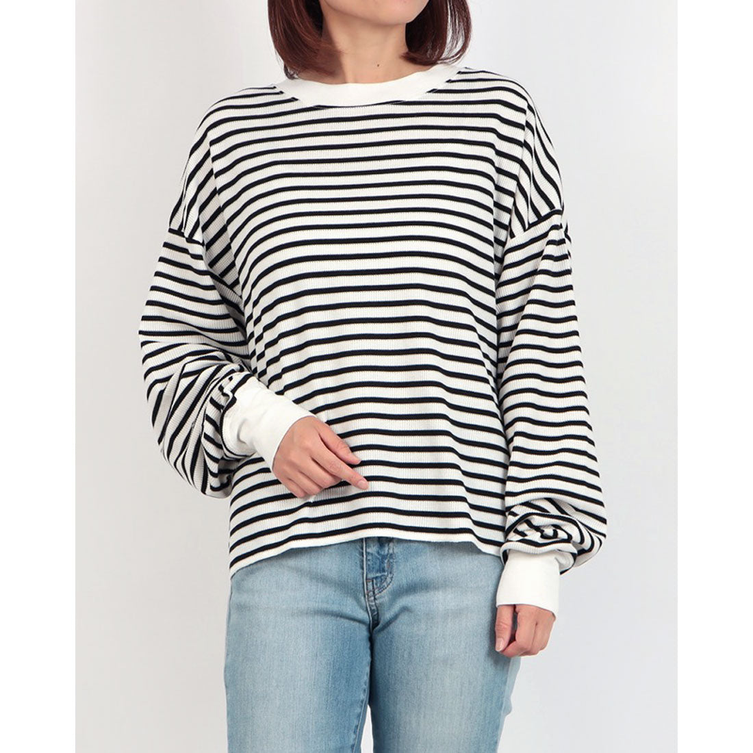 新品本物購入 WAFFLE BORDER LONG SLEEVE TOP 【公式通販】