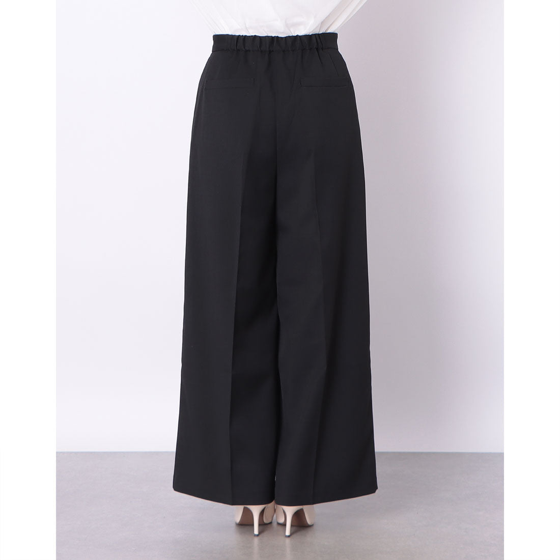 ドゥ アルシーヴ DOUX ARCHIVES ツータックストレートパンツ (BLK) BLK