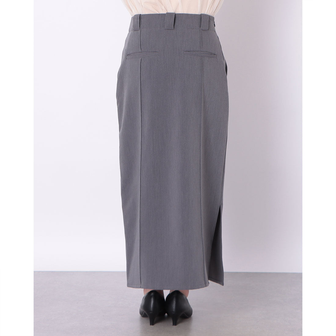 ドゥ アルシーヴ DOUX ARCHIVES ダブルクロスハイウエストタイトスカート (BRN) BRN