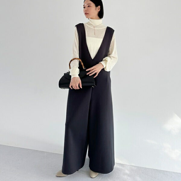 ドゥ アルシーヴ DOUX ARCHIVES ダンボールVネックサロペット (CHGY) CHGY