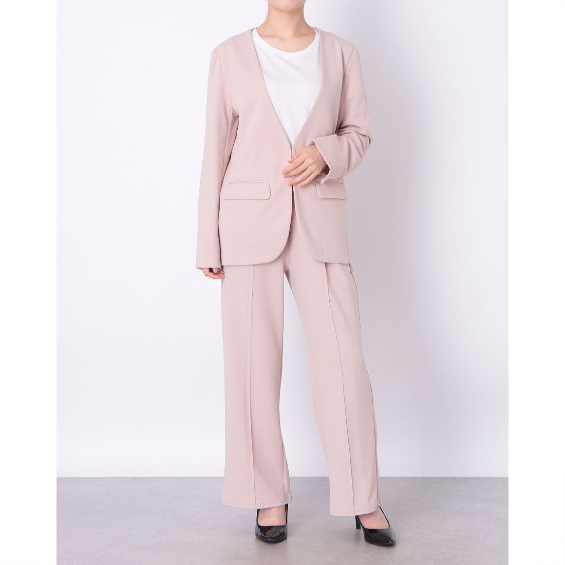 ドゥ アルシーヴ DOUX ARCHIVES カットジョーゼットセットアップ (BEG) BEG