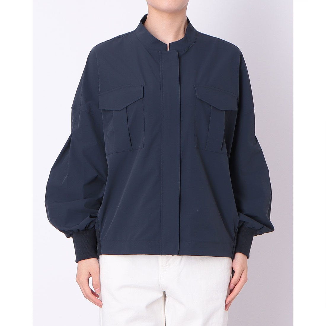 ドゥ アルシーヴ DOUX ARCHIVES ナイロンテックブルゾン (NVY) NVY
