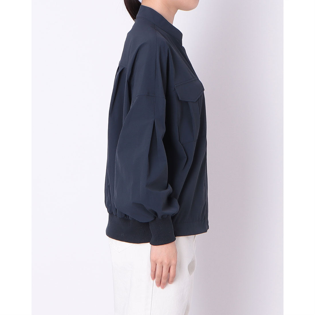 ドゥ アルシーヴ DOUX ARCHIVES ナイロンテックブルゾン (NVY) NVY