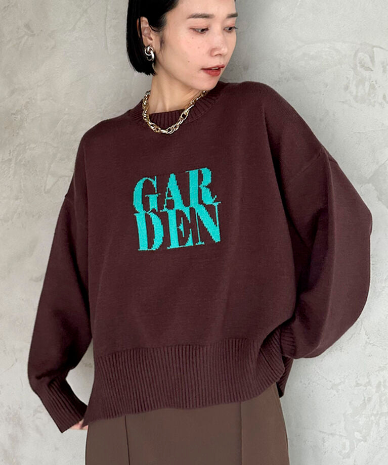 ドゥ アルシーヴ DOUX ARCHIVES ロゴgardenニット (BRN) BRN