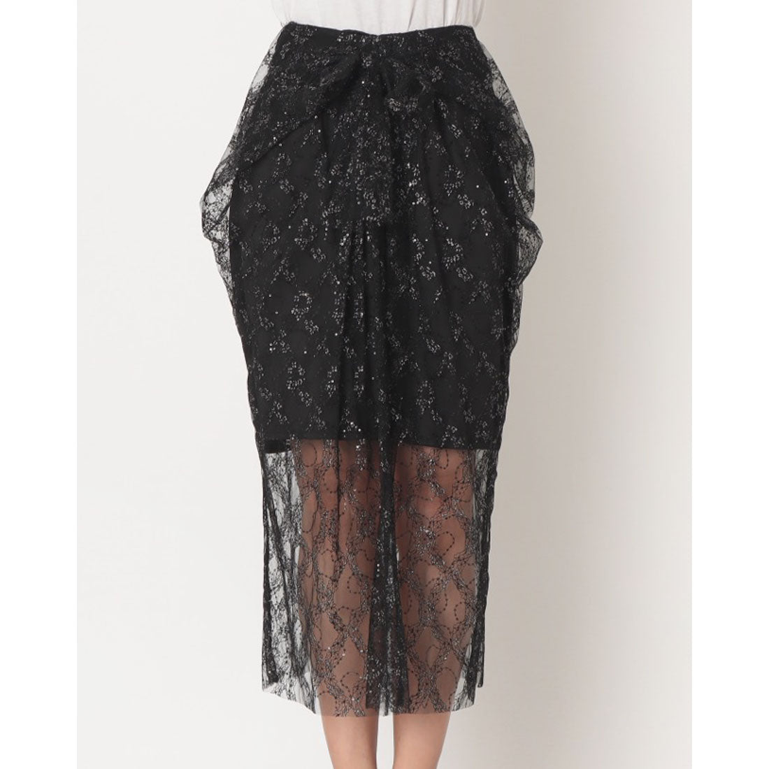 ドゥ アルシーヴ DOUX ARCHIVES 【YOLO】Lace Skirt (BLK) BLK