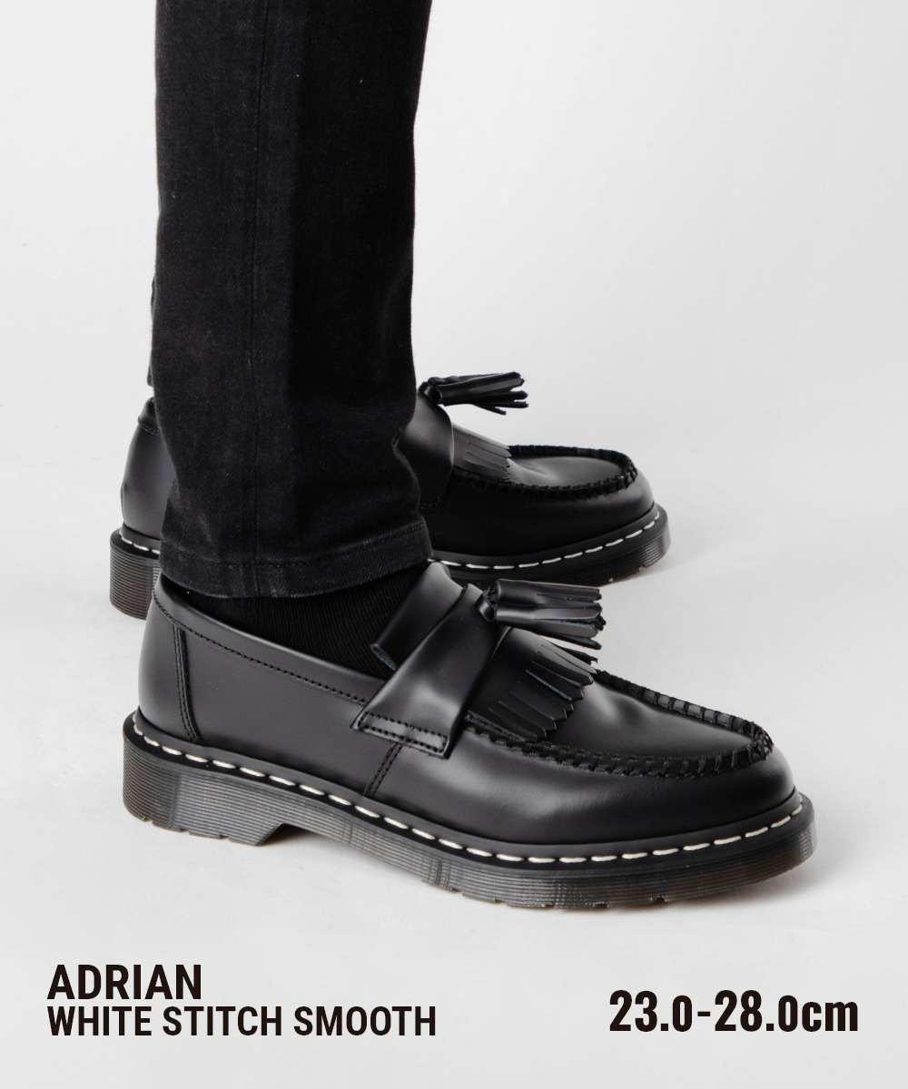 エイドリアン ADRIAN Dr.Martin　ホワイトステッチ Dr. Martens Dr. Martens Adrian WHT STITCH DM 26805001 White