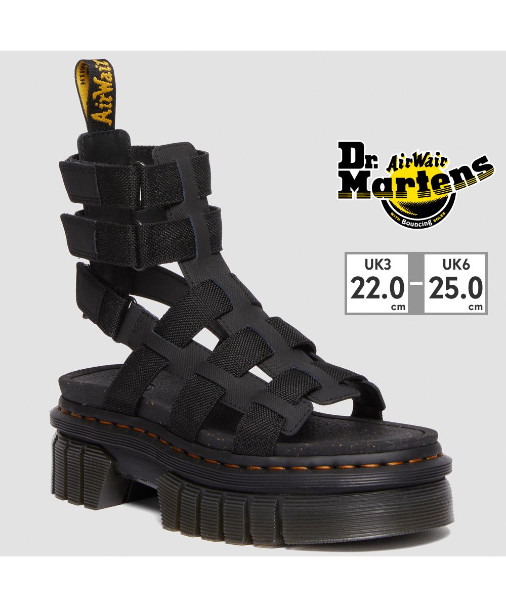 ドクターマーチン Dr.Martens レディース サンダル 厚底 RICKI GLADIATOR 30577001