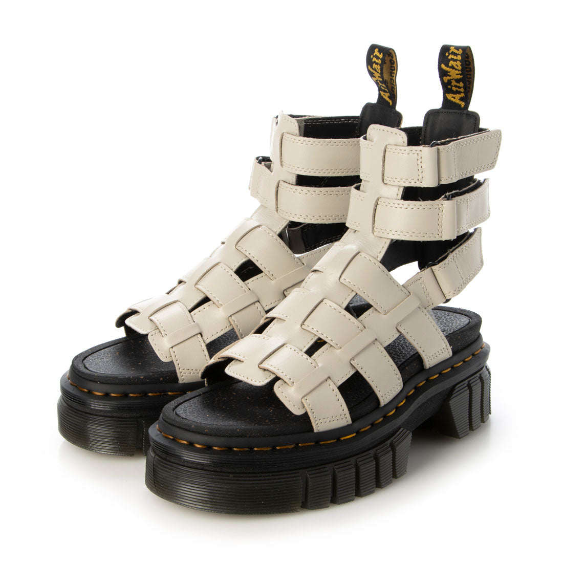 ドクターマーチン Dr.Martens レディース サンダル 厚底 RICKI GLADIATOR 30577001,グレー