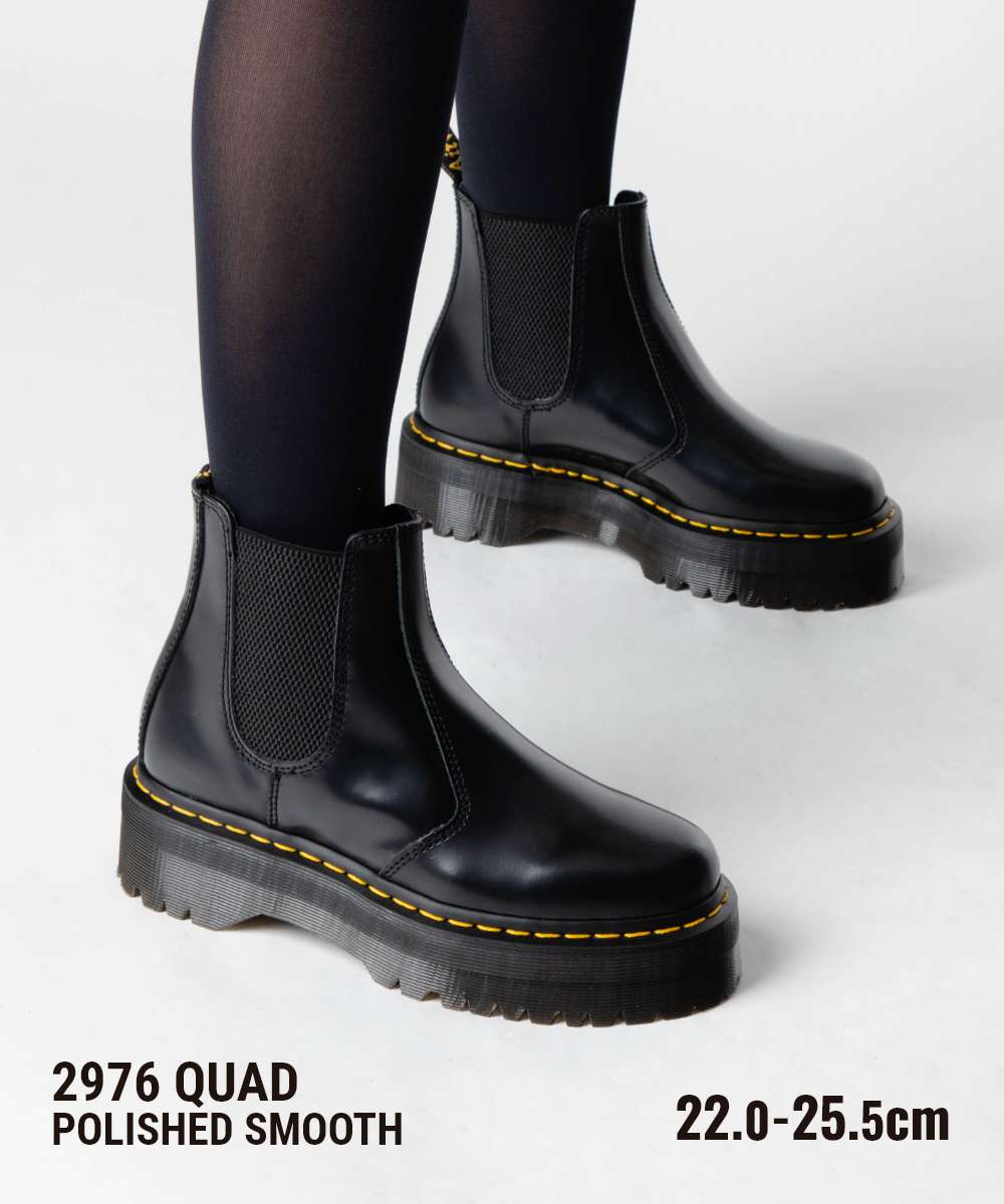 ドクターマーチン Dr.Martens 2976 QUAD チェルシーブーツ 24687001 ブーツ レディース シューズ サイドゴア クアッド CHELSEA BOOT 25.0~25.5cm