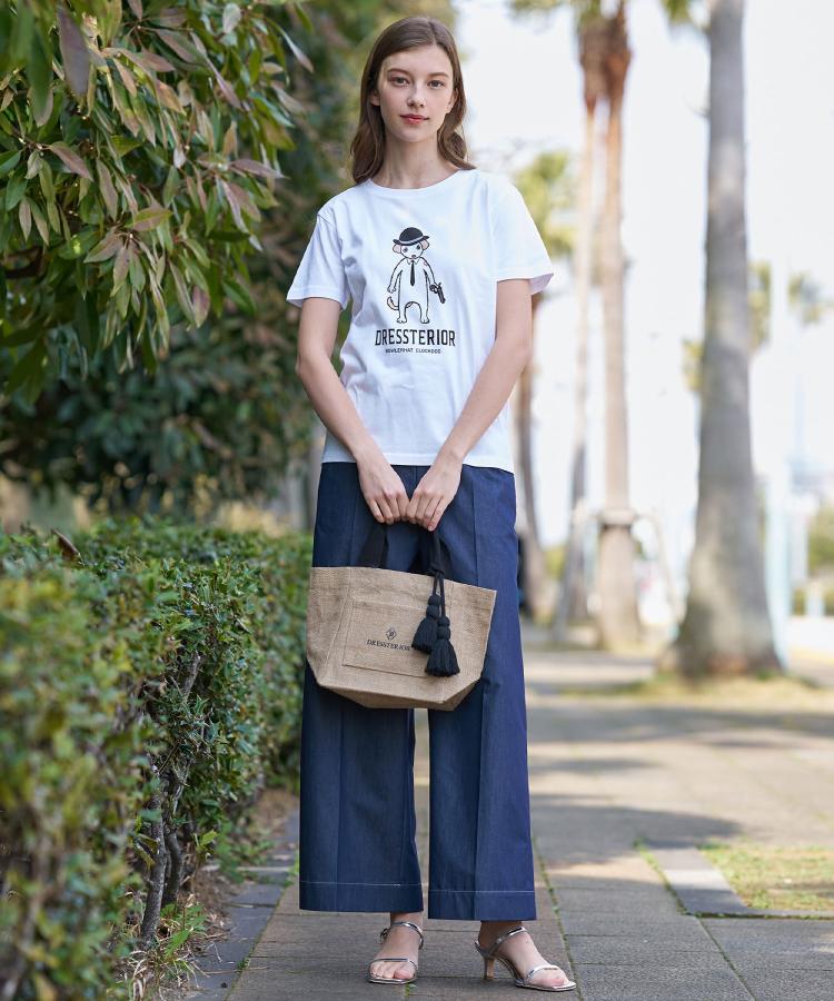 ドレステリア DRESSTERIOR ジュートキャンバス トートバッグ (ピンクベージュ(053)) ピンクベージュ(053)
