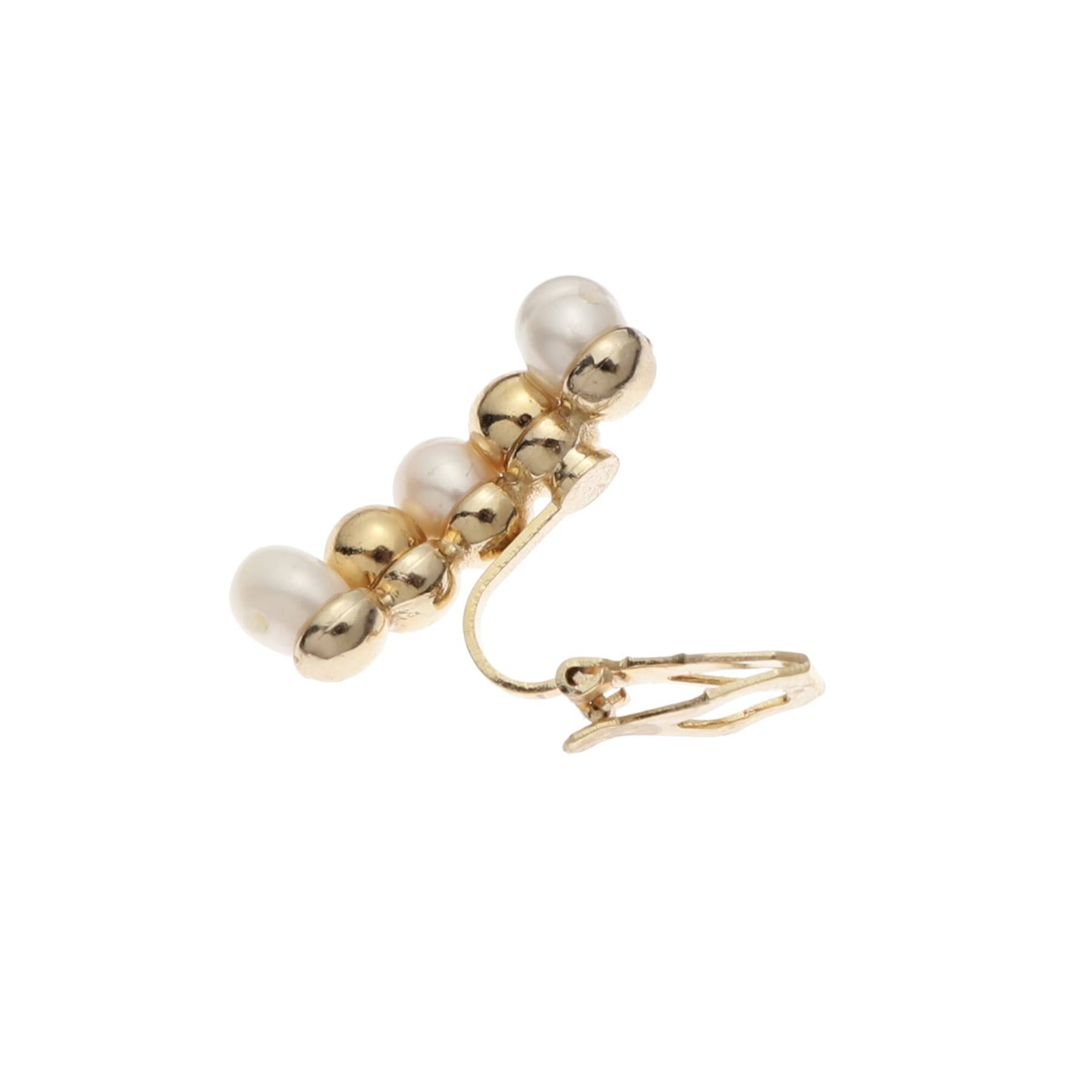 ドレステリア DRESSTERIOR 淡水パールアシンメトリーイヤリング (ゴールド(007)) ゴールド(007)