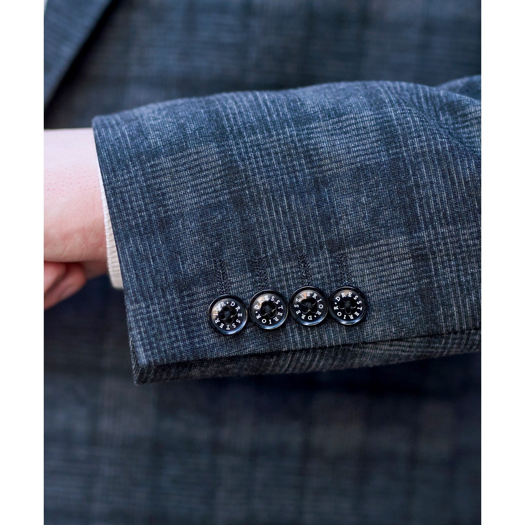 ドレステリア DRESSTERIOR ネイビーグレンチェックSET UPジャケット (ネイビー(294)) ネイビー(294)