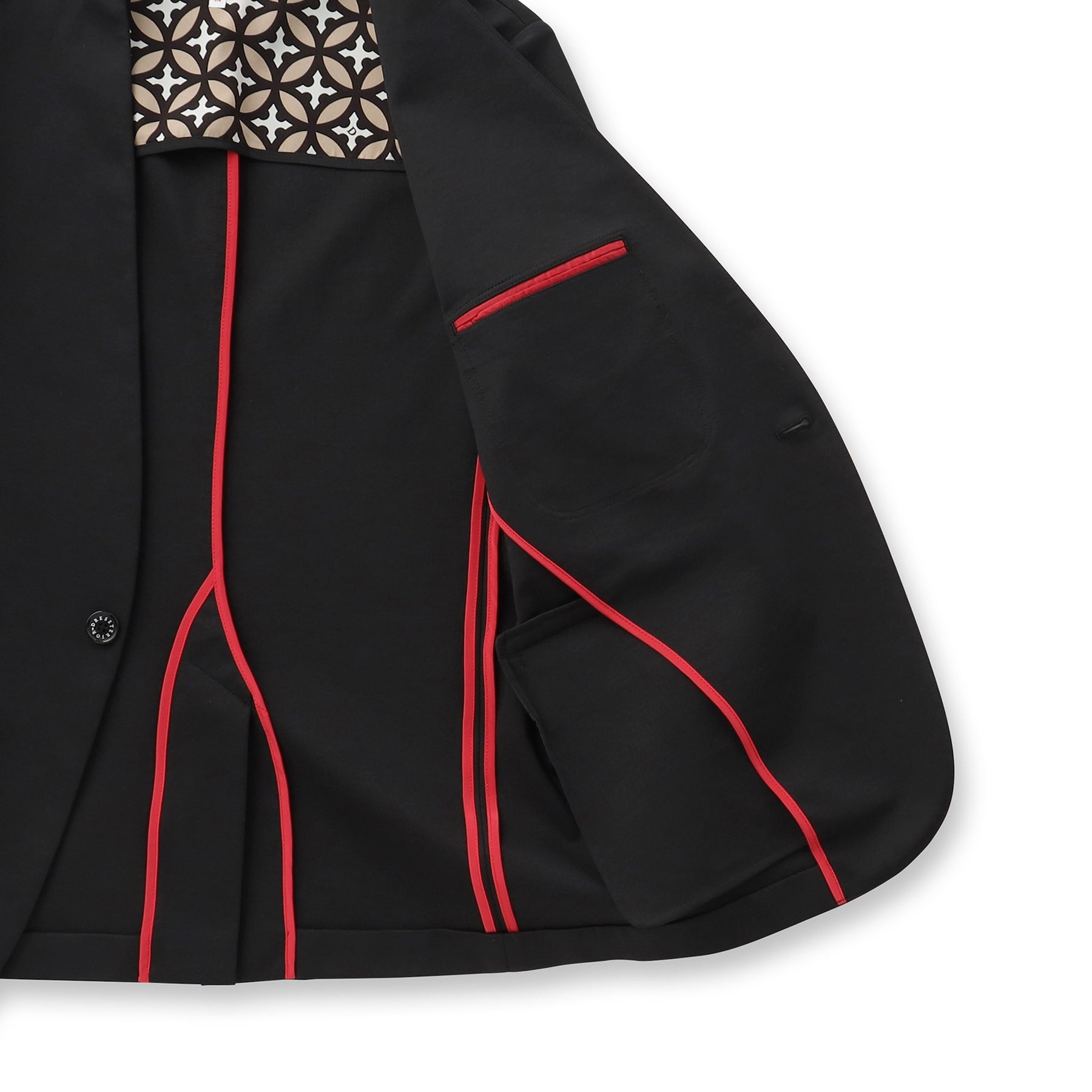 ドレステリア DRESSTERIOR ジャージーノーカラージャケット (ブラック(019)) ブラック(019)