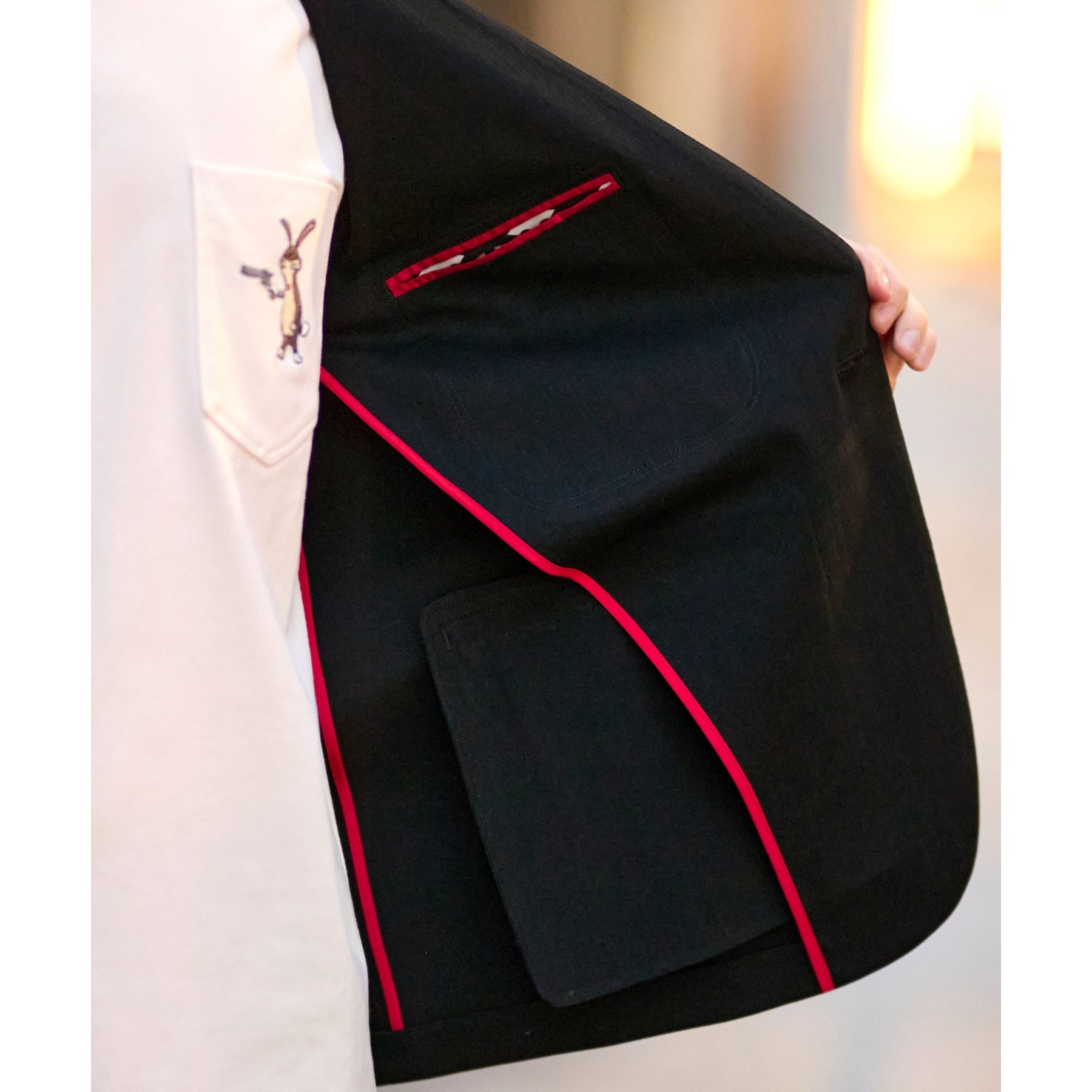 ドレステリア DRESSTERIOR ジャージーノーカラージャケット (ブラック(019)) ブラック(019)