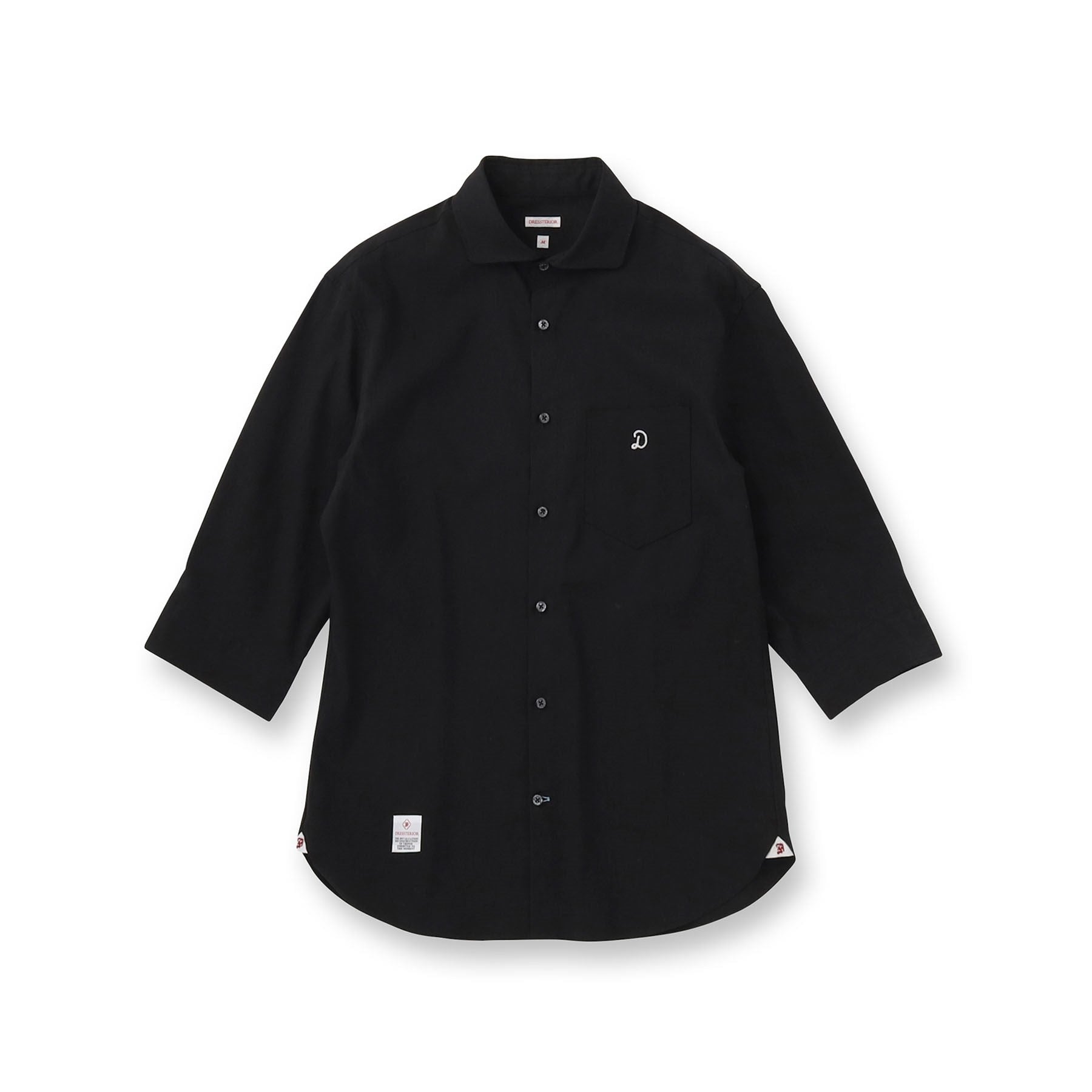 ドレステリア DRESSTERIOR リネン混スリークオーターシャツ (ホワイト(001)) ホワイト(001)