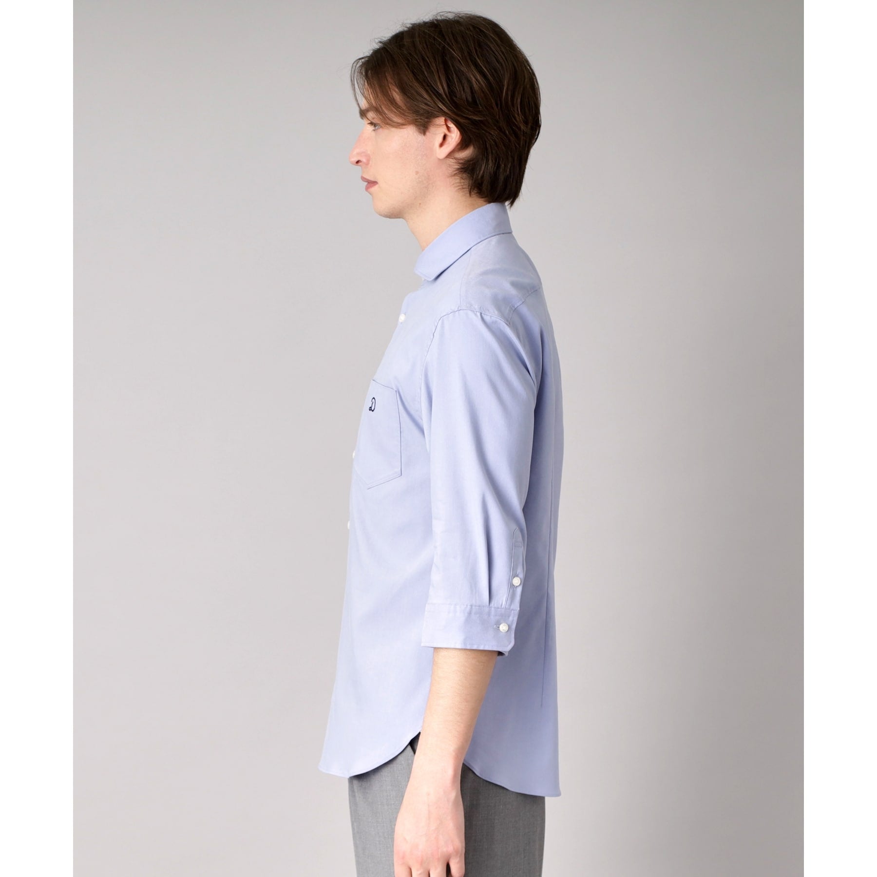 ドレステリア DRESSTERIOR リネン混スリークオーターシャツ (ホワイト(001)) ホワイト(001)