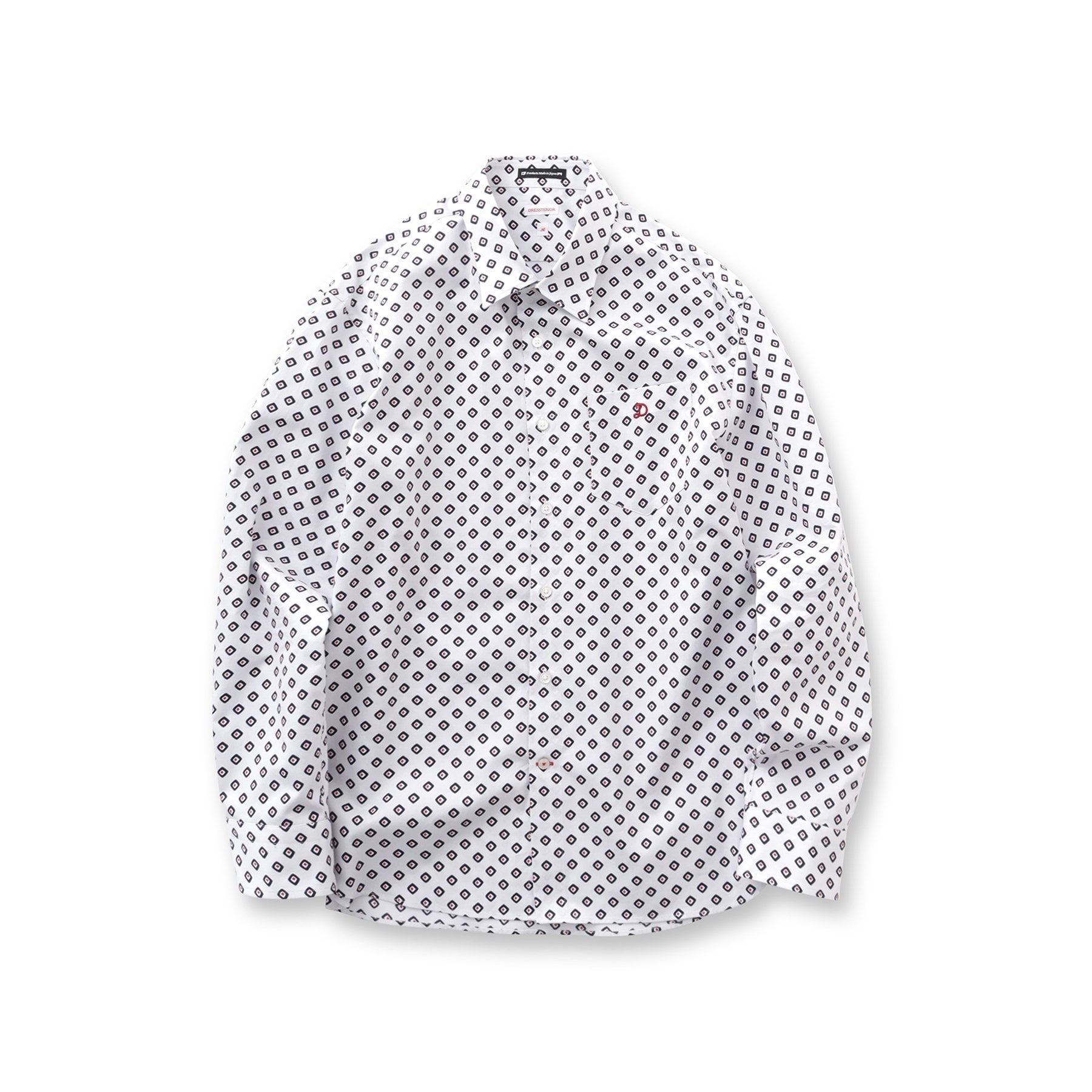 ドレステリア DRESSTERIOR ポートベロープリントシャツ (ホワイト(501)) ホワイト(501)