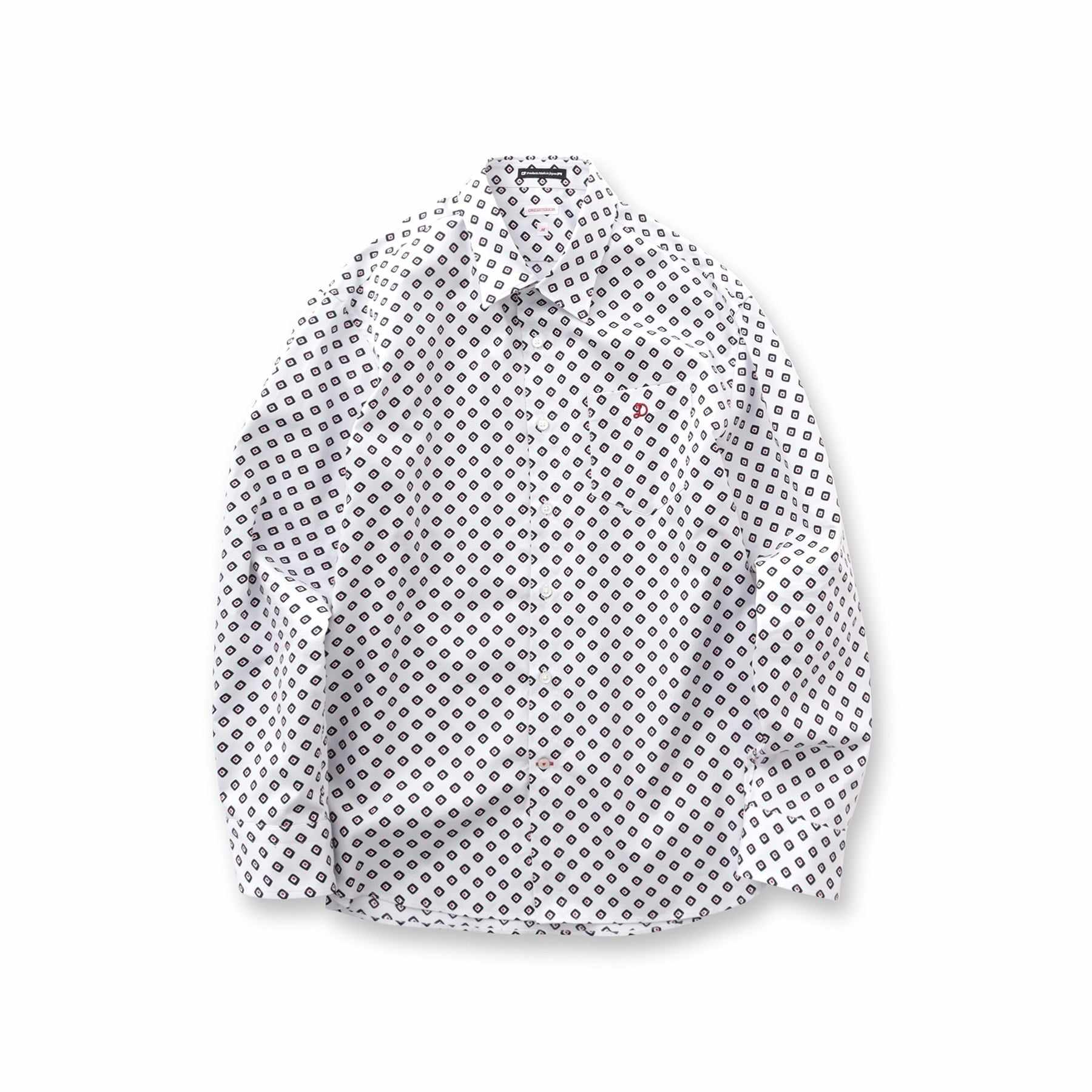 ドレステリア DRESSTERIOR ポートベロープリントシャツ (ホワイト(501)) ホワイト(501)