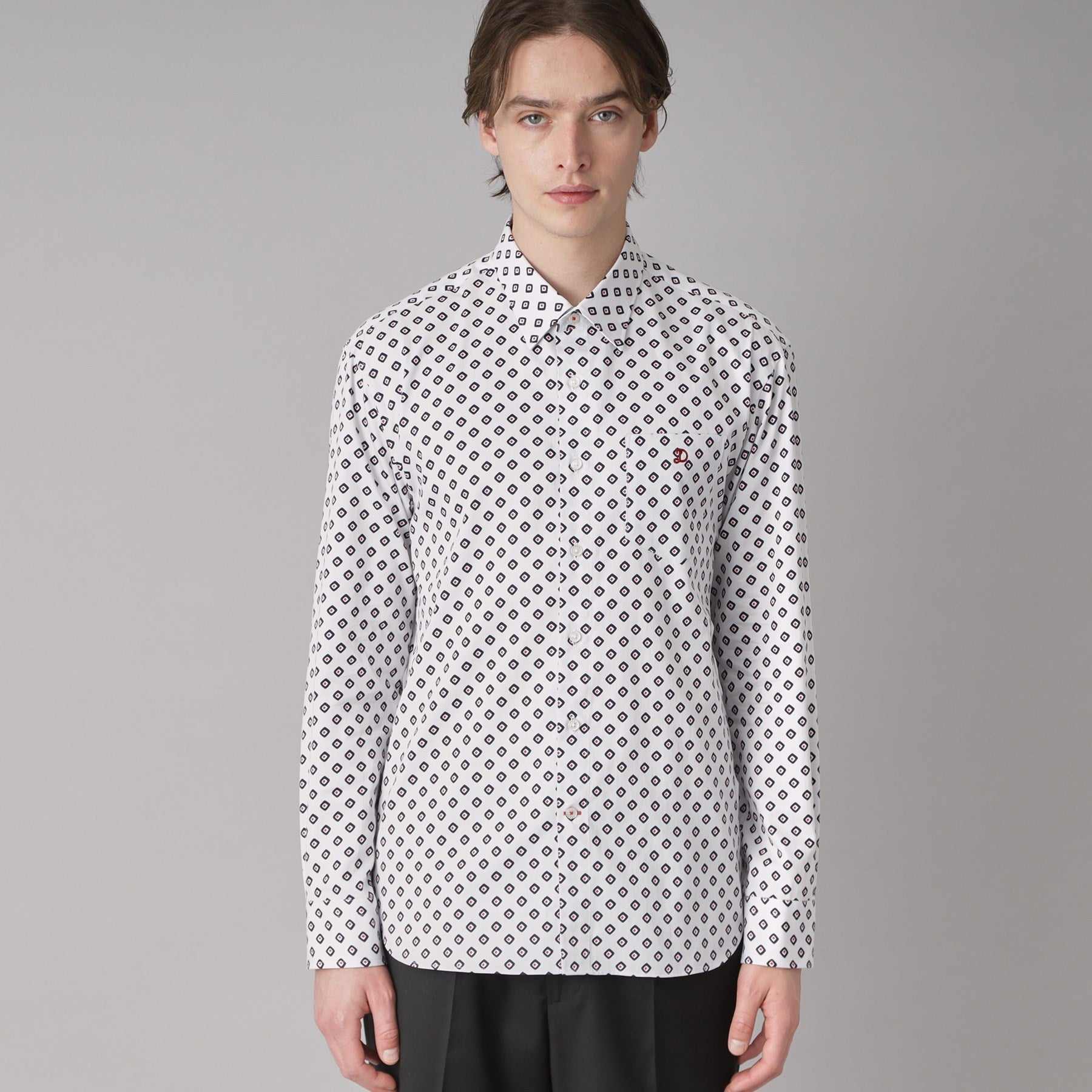 ドレステリア DRESSTERIOR ポートベロープリントシャツ (ホワイト(501)) ホワイト(501)