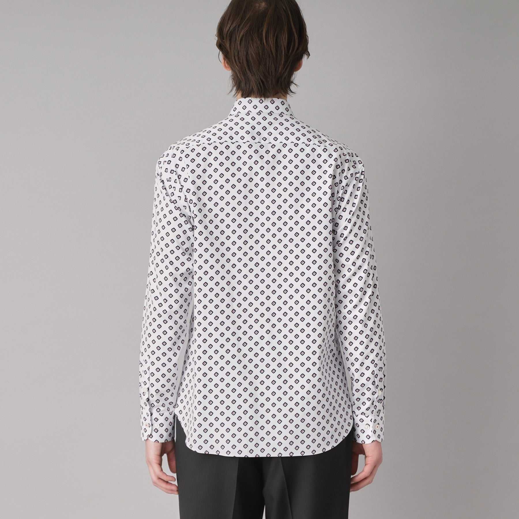 ドレステリア DRESSTERIOR ポートベロープリントシャツ (ホワイト(501)) ホワイト(501)