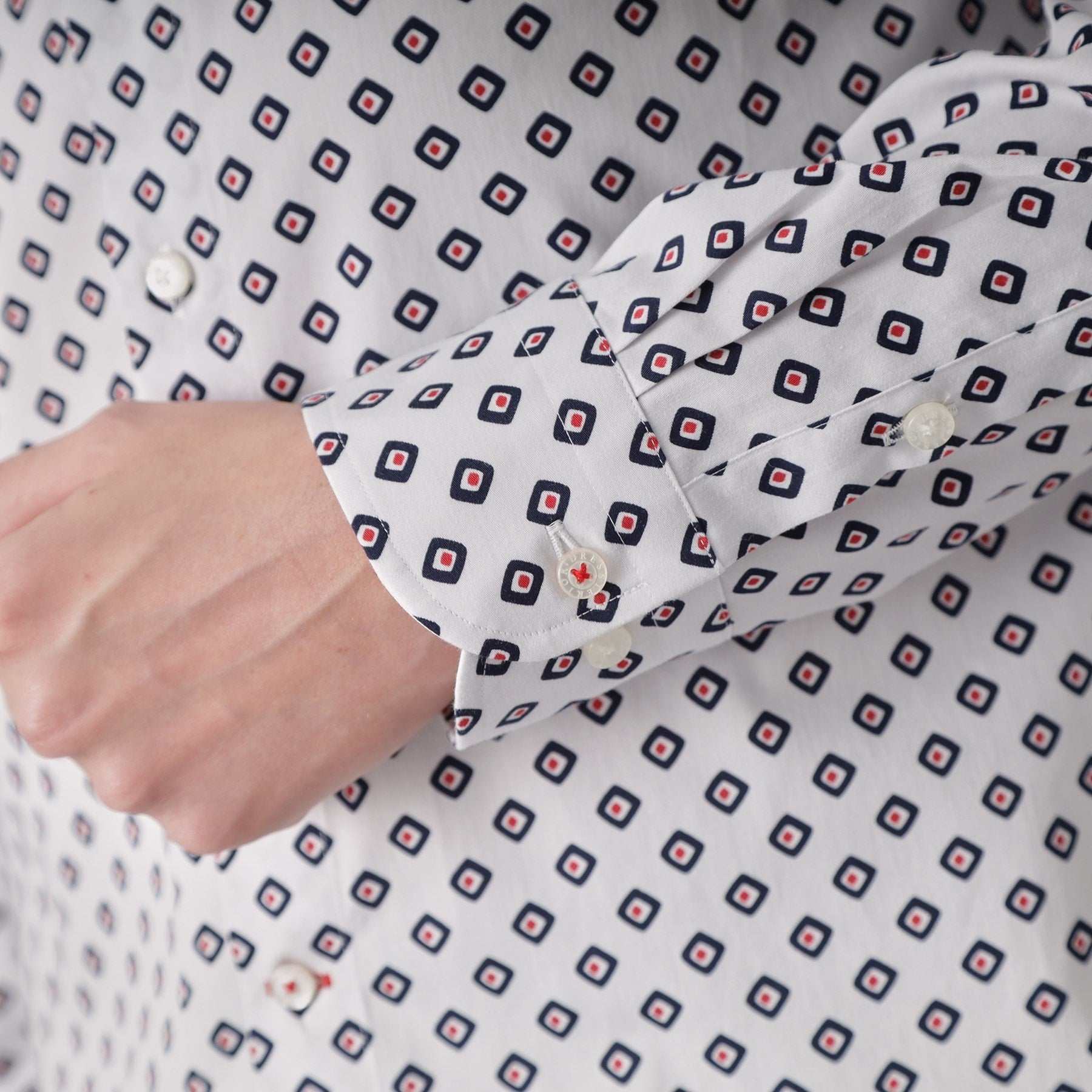 ドレステリア DRESSTERIOR ポートベロープリントシャツ (ホワイト(501)) ホワイト(501)