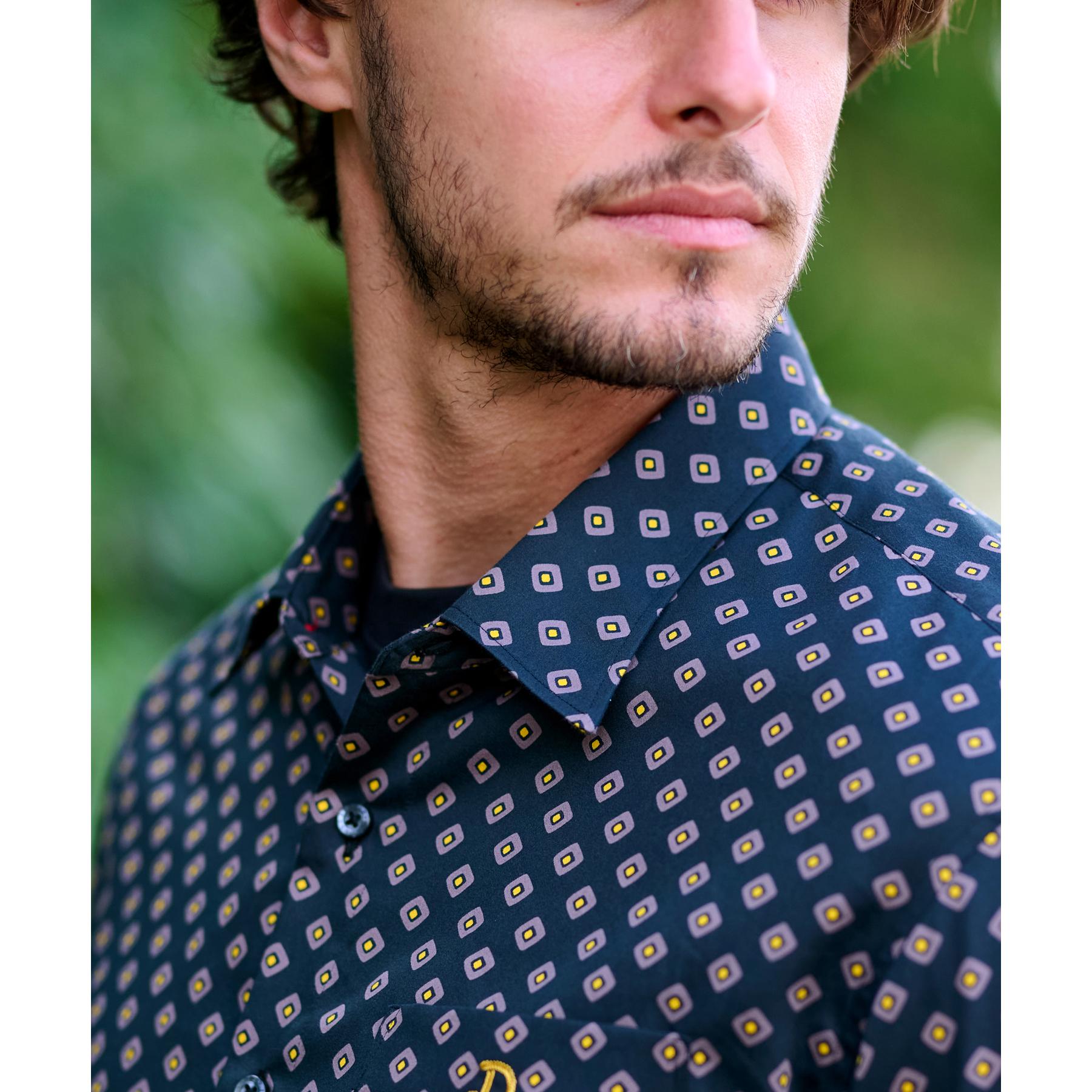 ドレステリア DRESSTERIOR ポートベロープリントシャツ (ホワイト(501)) ホワイト(501)