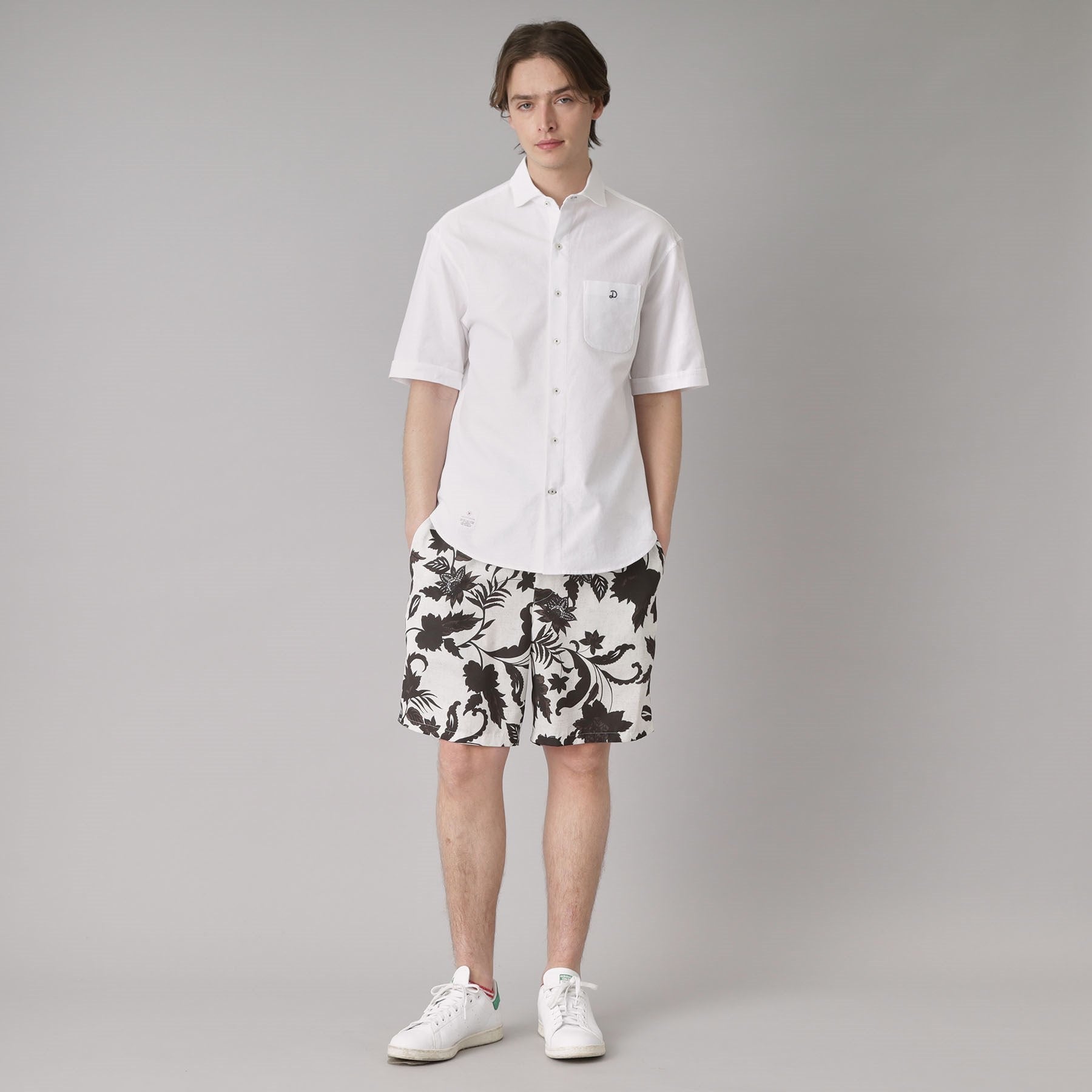 ドレステリア DRESSTERIOR メッシュエアー ハーフスリーブシャツ (ホワイト(001)) ホワイト(001)