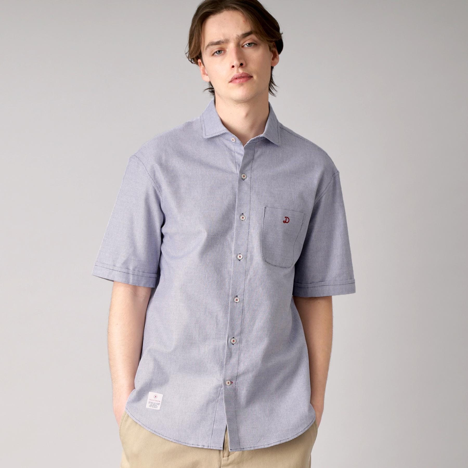 ドレステリア DRESSTERIOR メッシュエアー ハーフスリーブシャツ (ネイビー(094)) ネイビー(094)