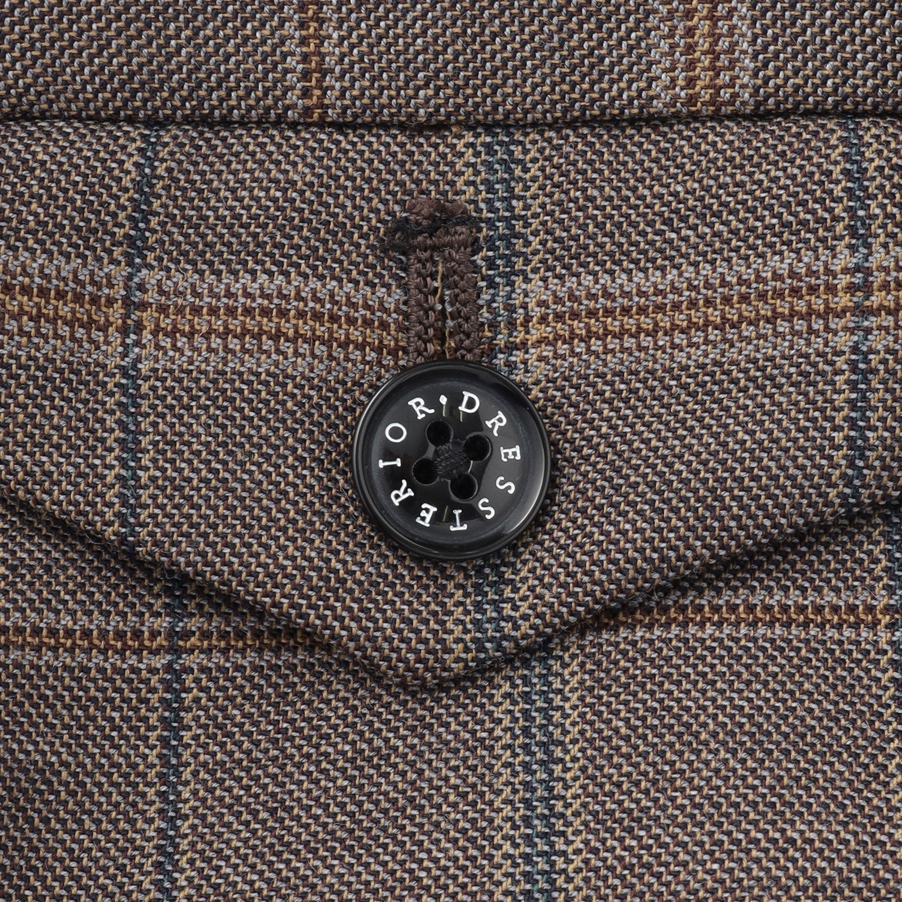 ドレステリア DRESSTERIOR 【セットアップ可】2WAYストレッチ チェック SET UP ワイドパンツ (モカブラウン(242)) モカブラウン(242)