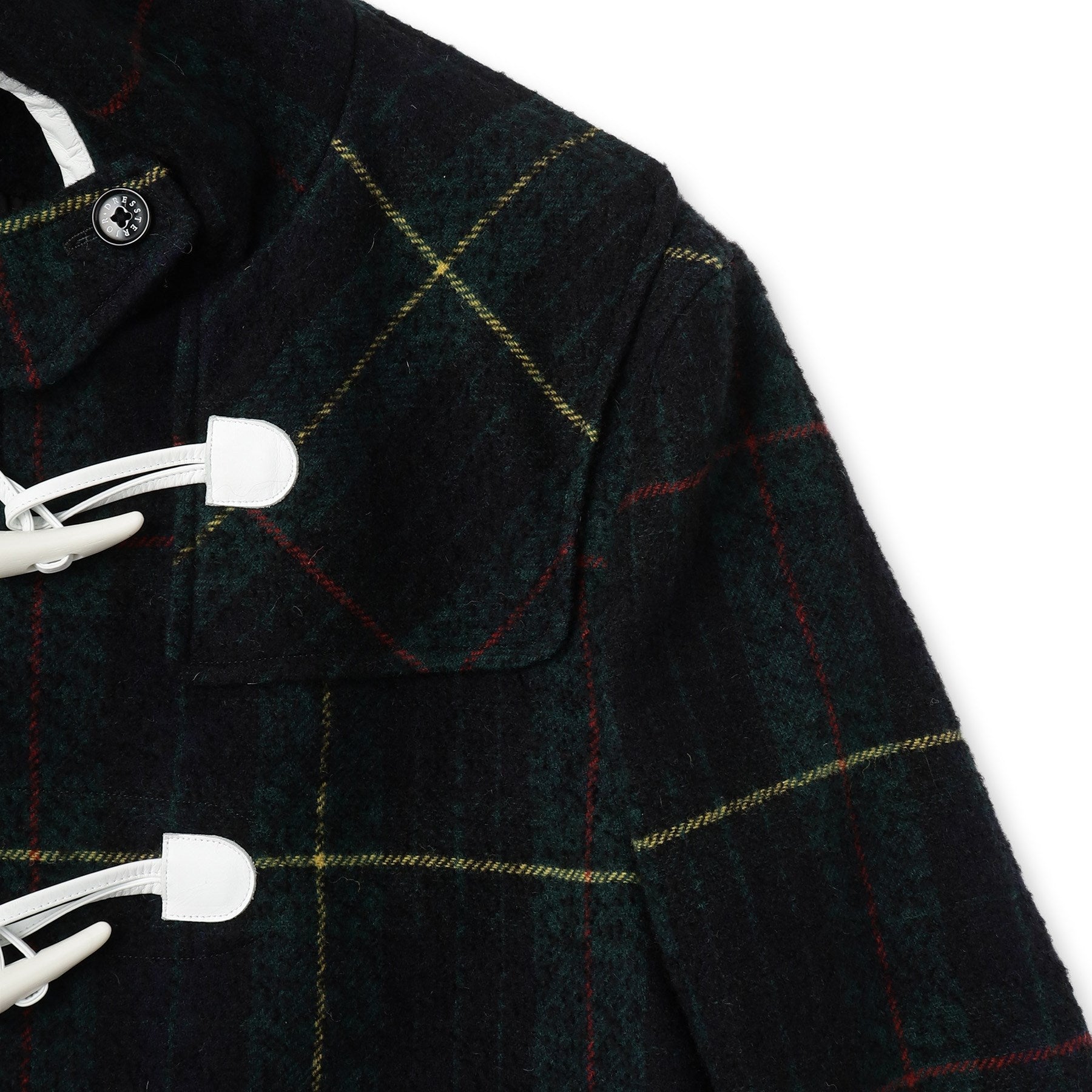 ドレステリア DRESSTERIOR タータンチェック ダッフルジャケット (グリーン(224)) グリーン(224)