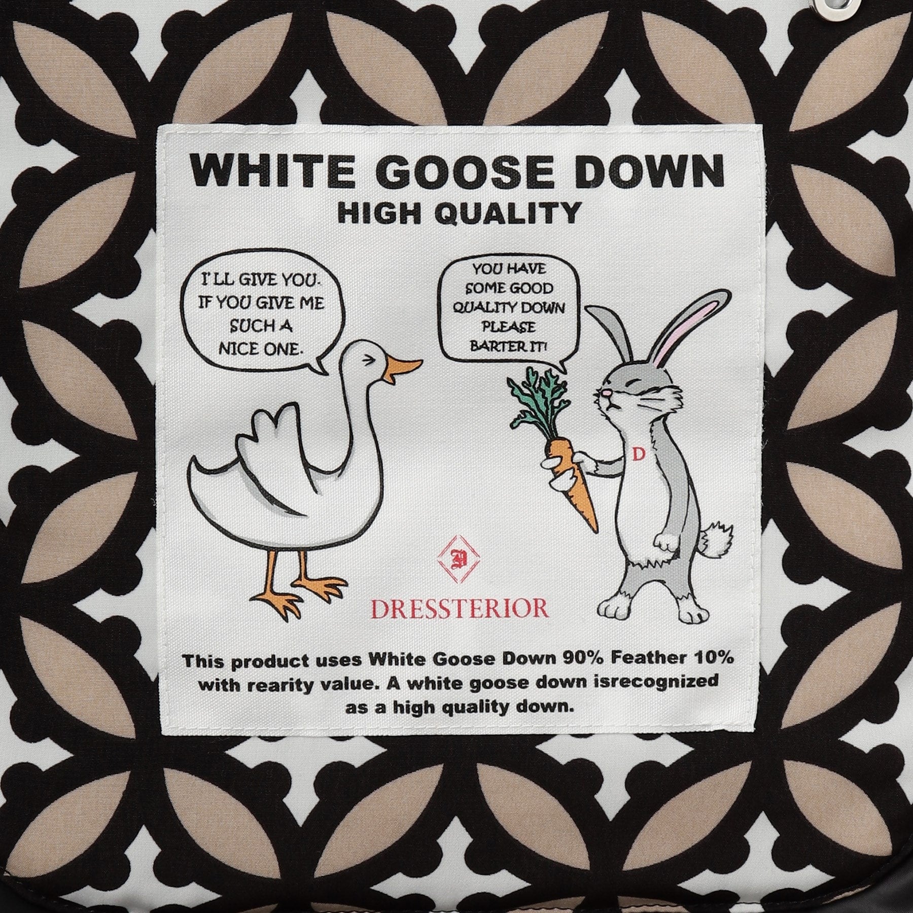 ドレステリア DRESSTERIOR ウォータープルーフ ホワイトグースダウン (ブラック(019)) ブラック(019)