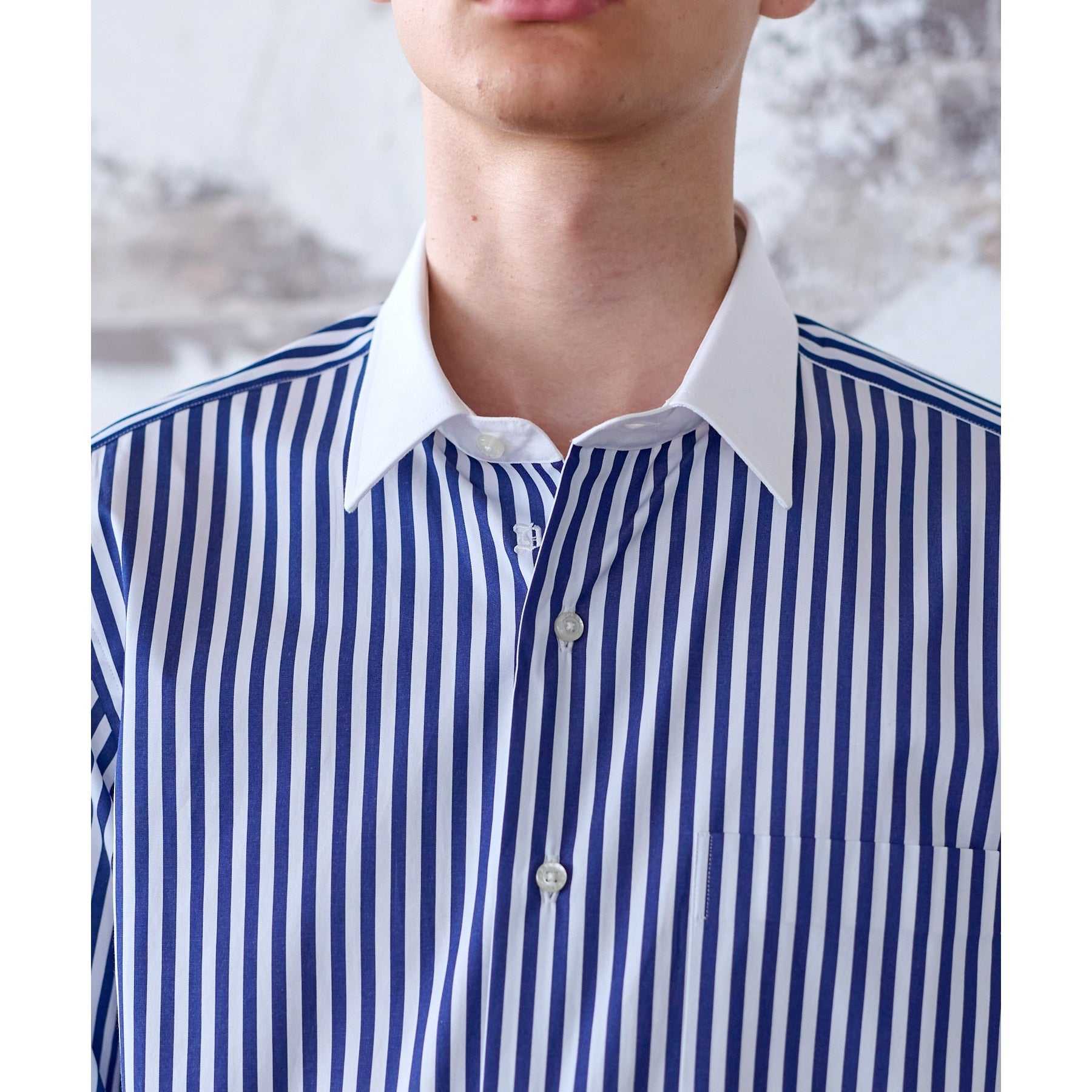 DRESSTERIOR Long Stuck Cleric Collar Shirt