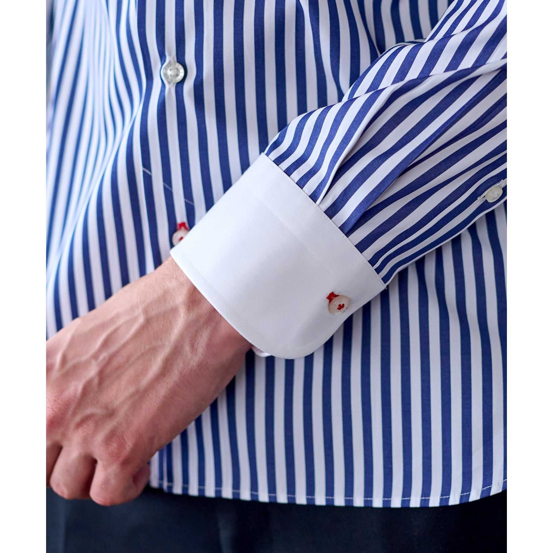 DRESSTERIOR Long Stuck Cleric Collar Shirt