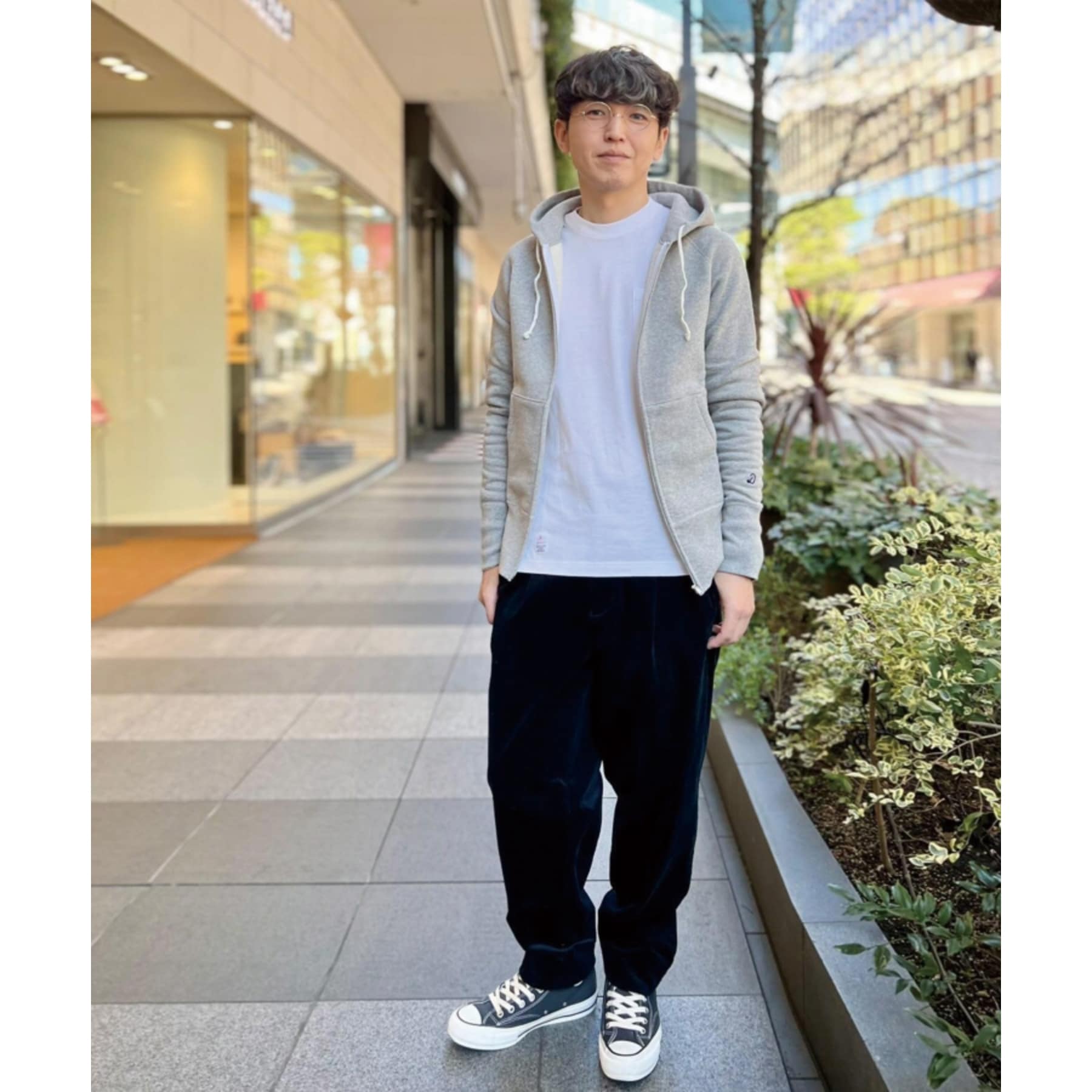 ドレステリア DRESSTERIOR <DRESSTERIOR定番>吊裏毛ジップアップパーカ (ネイビー(094)) ネイビー(094)