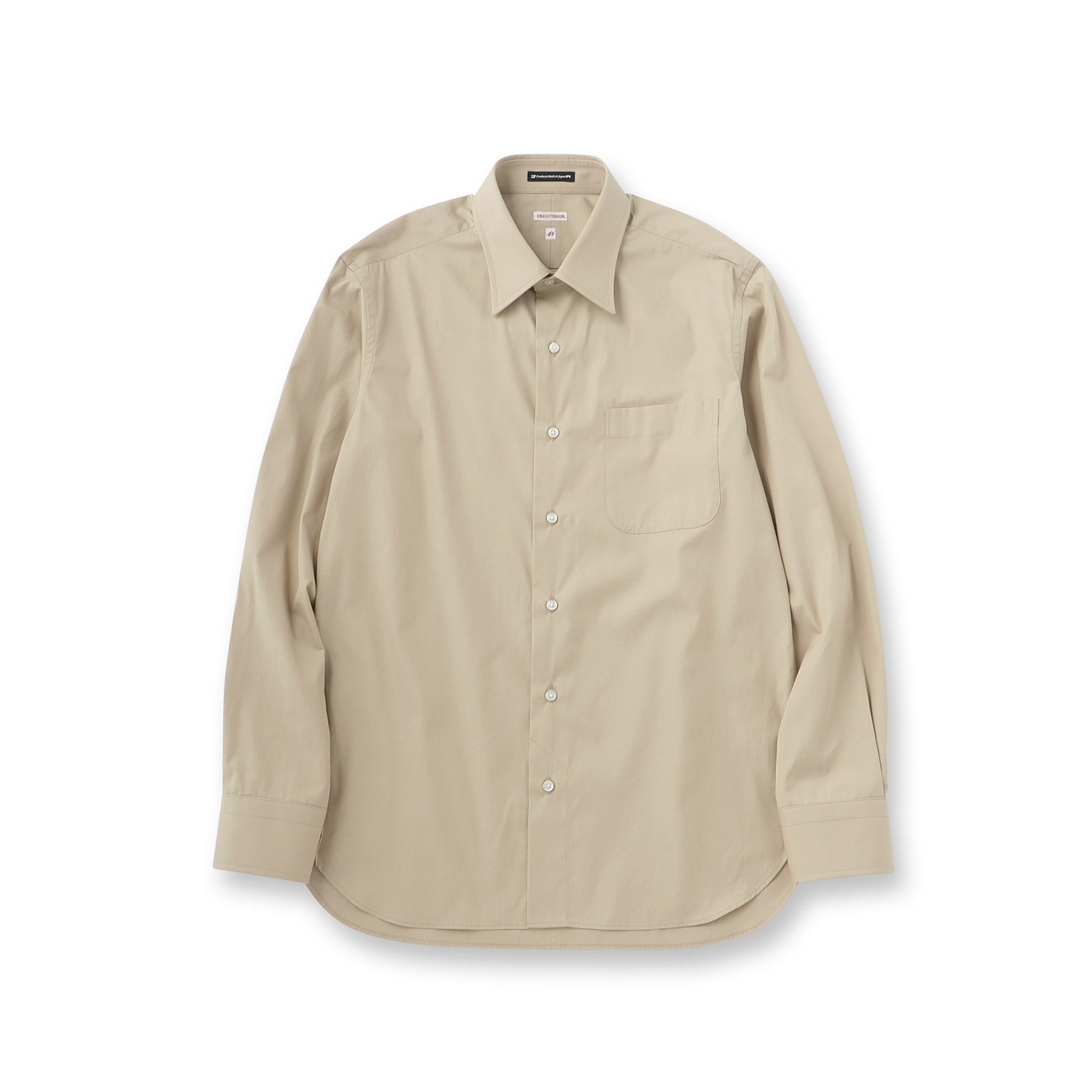 ドレステリア DRESSTERIOR レギュラカラードレスシャツ (ライトベージュ(051)) ライトベージュ(051)